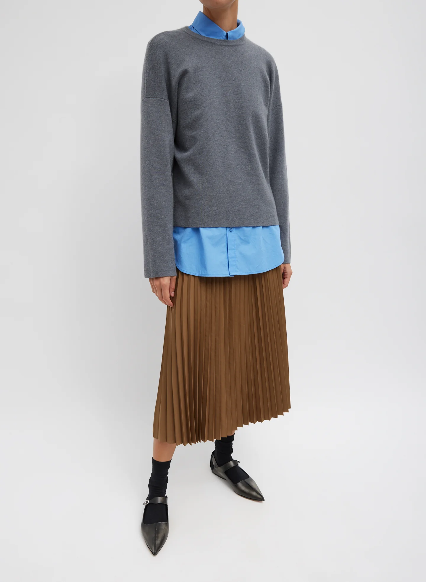 Nylon Pleating Sunray Pull On Skirt - Image 6