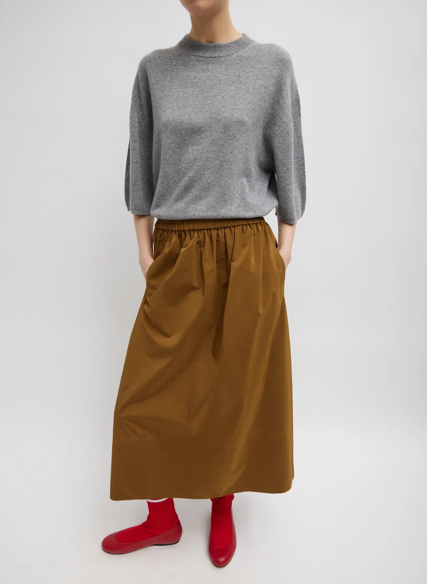 Nylon Pull On Full Skirt - Image 4