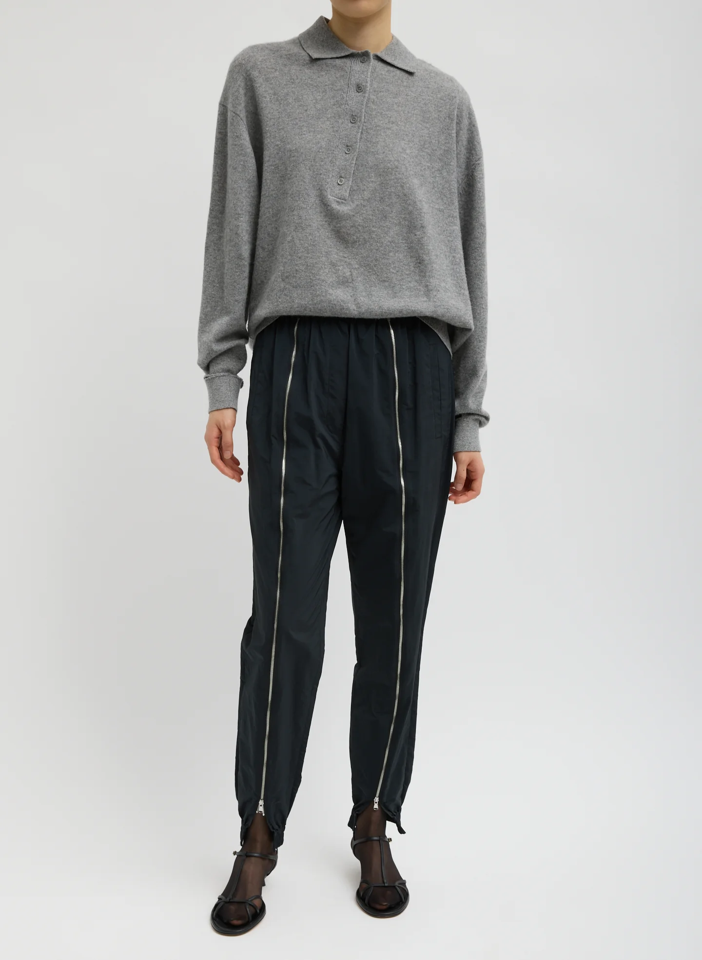 Nylon Zipper Jogger