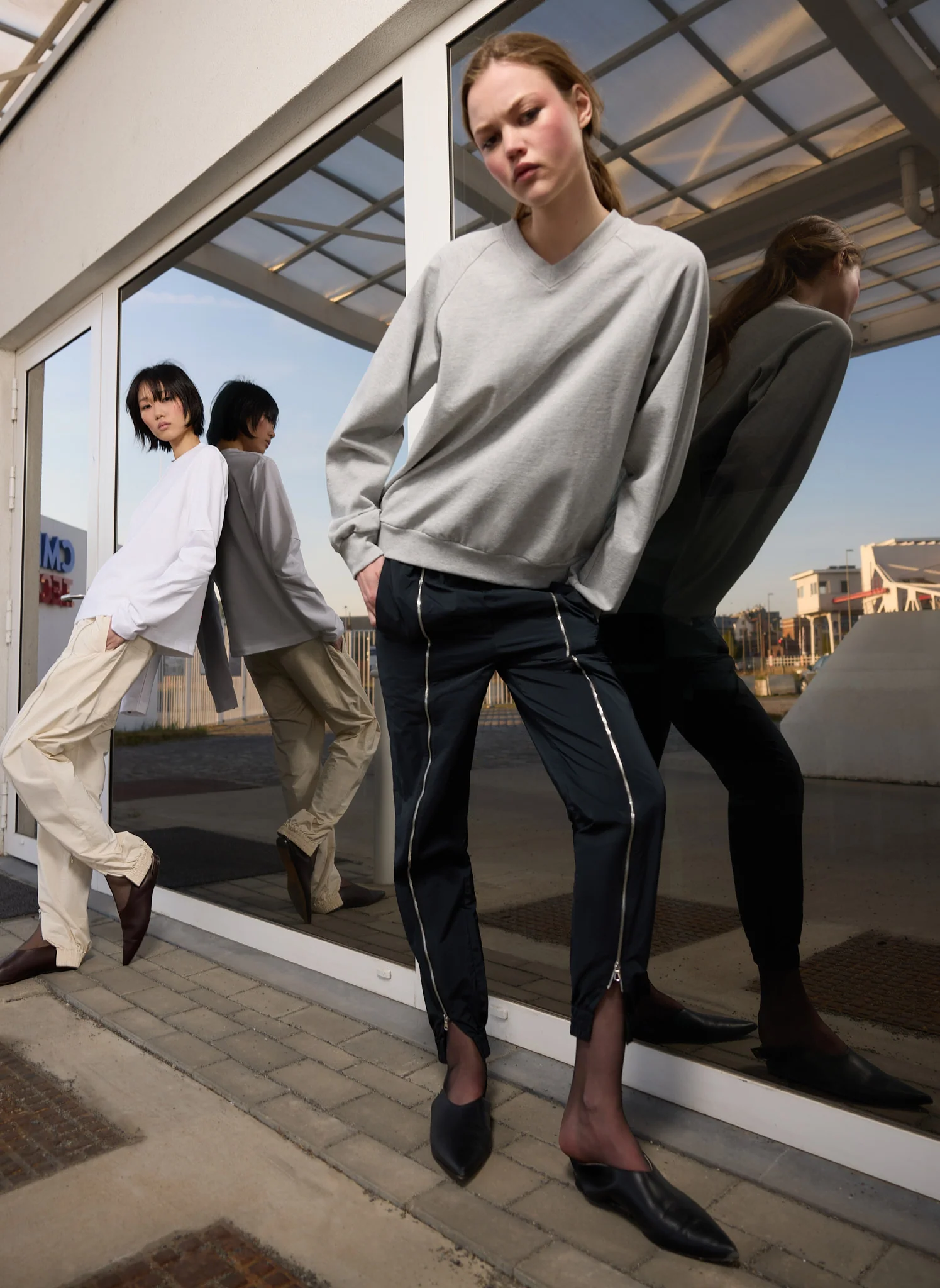 Nylon Zipper Jogger - Image 2
