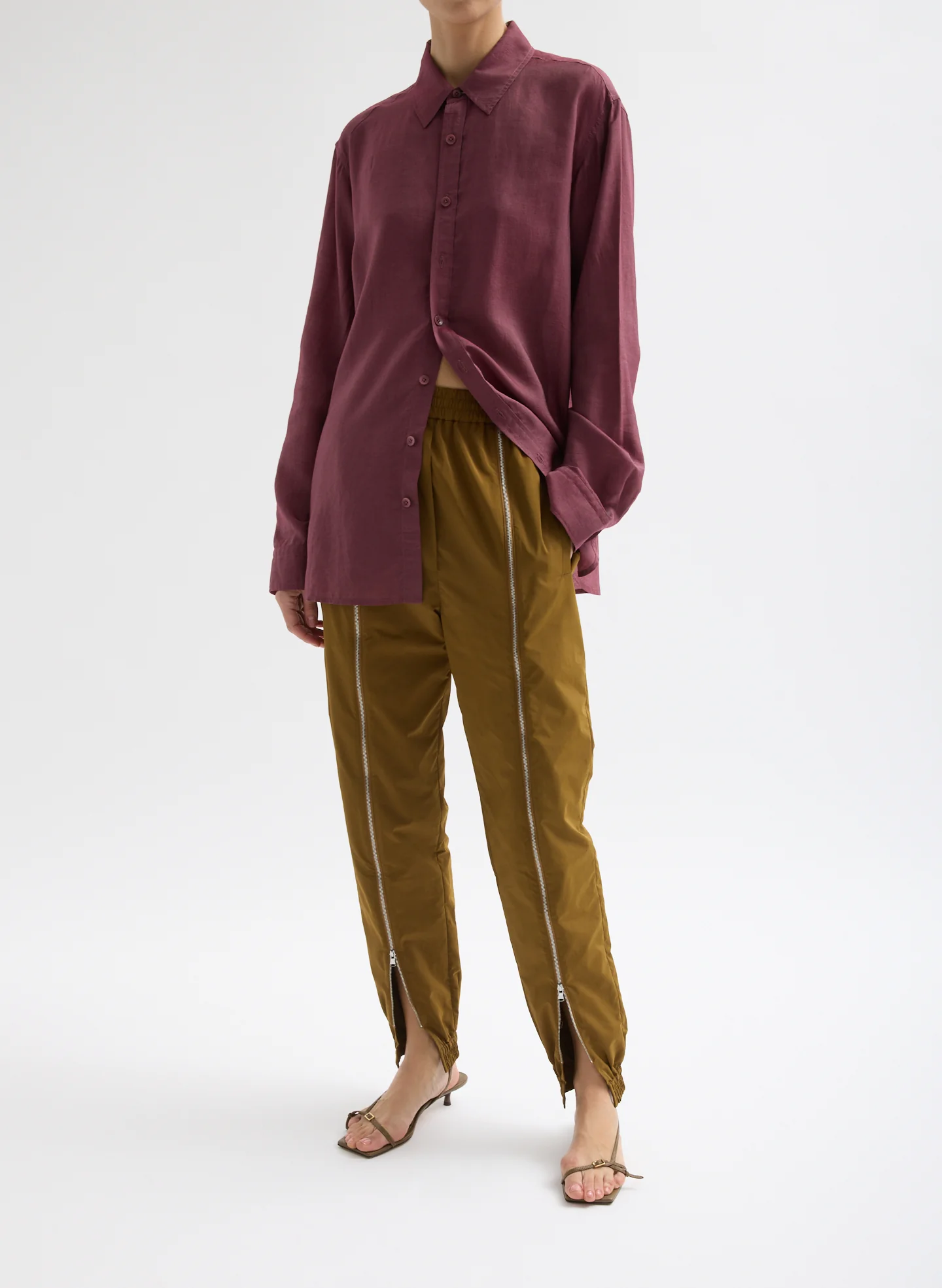 Nylon Zipper Jogger