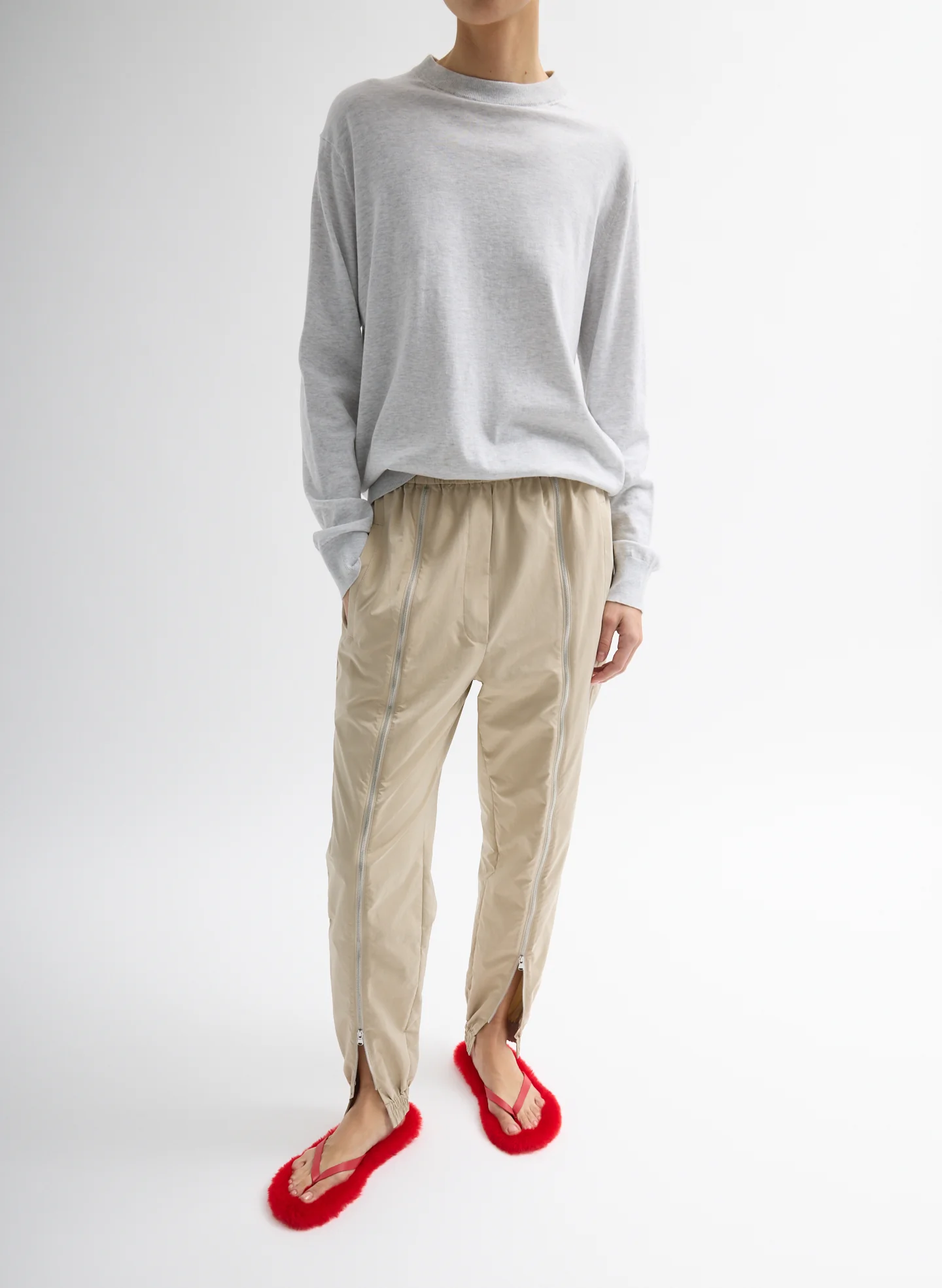 Nylon Zipper Jogger