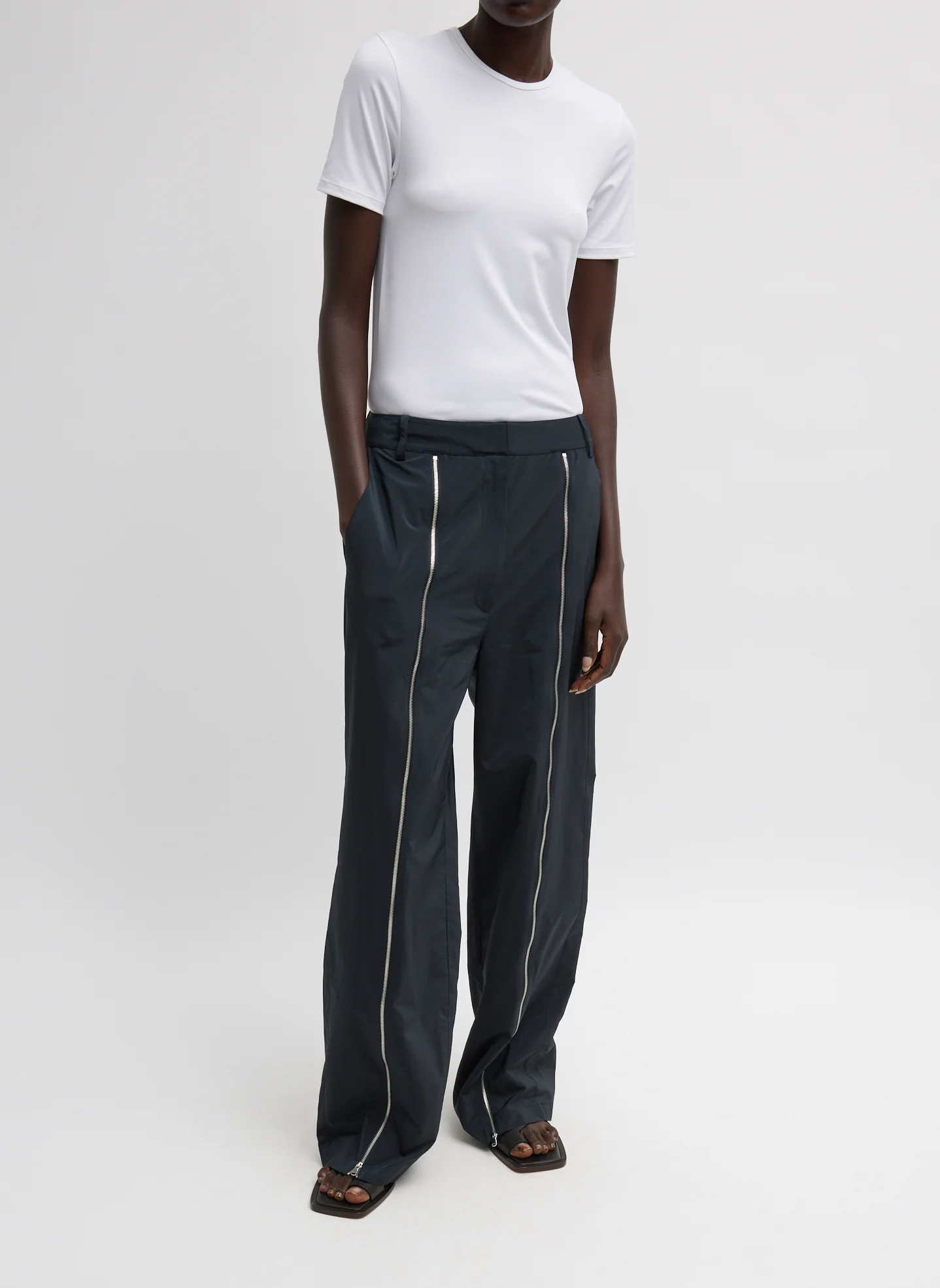 Nylon Zipper Trouser