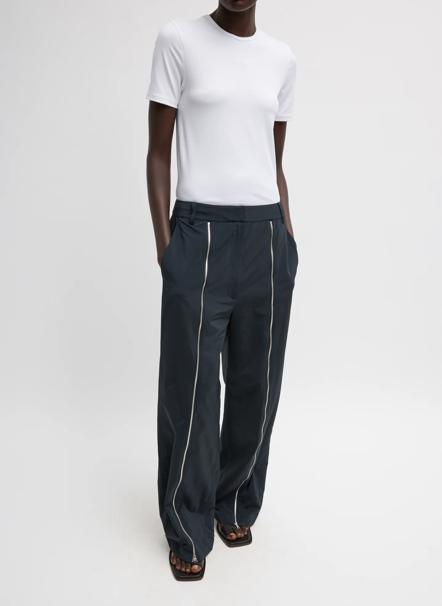 Nylon Zipper Trouser - Image 2