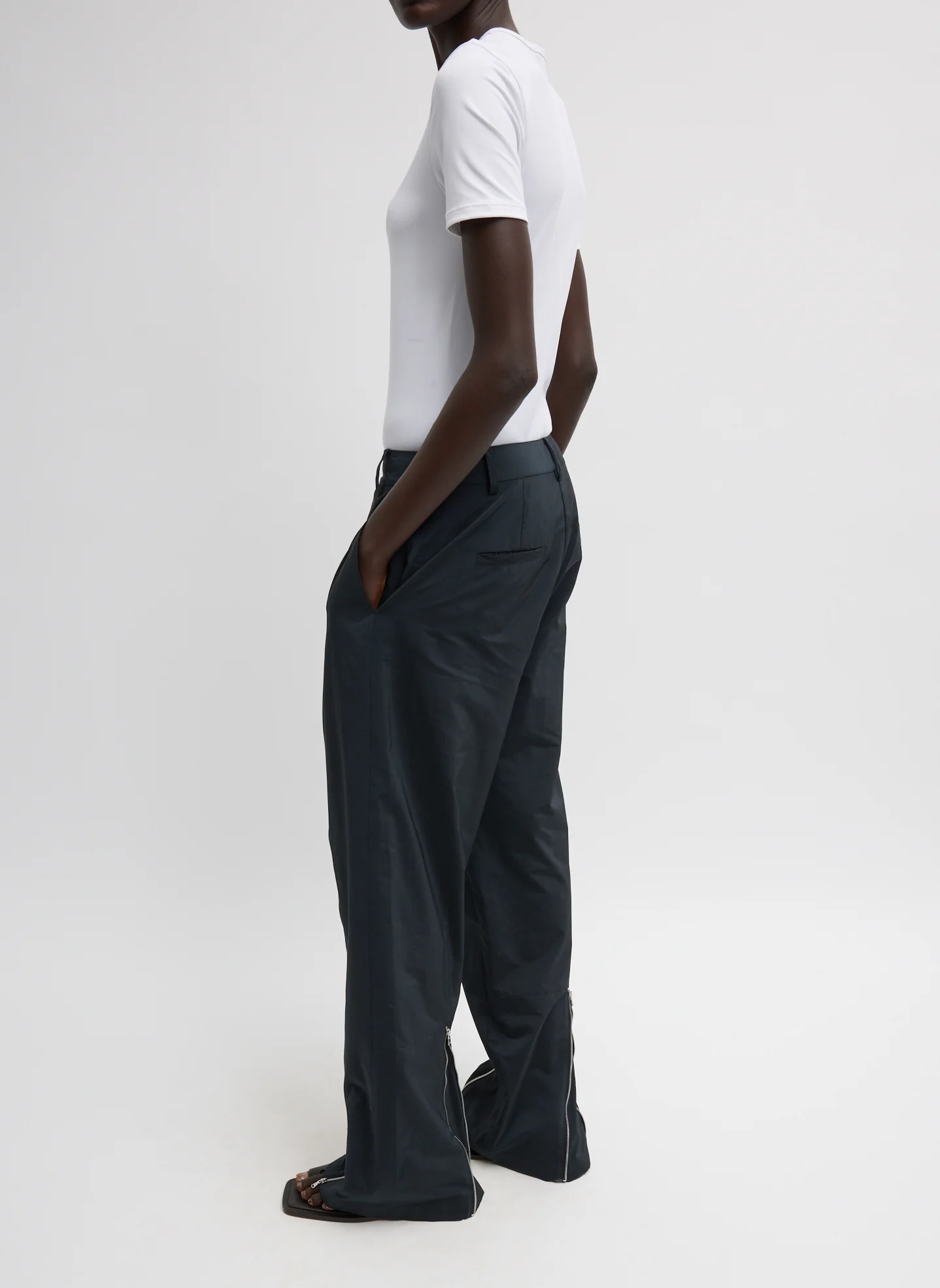 Nylon Zipper Trouser - Image 3