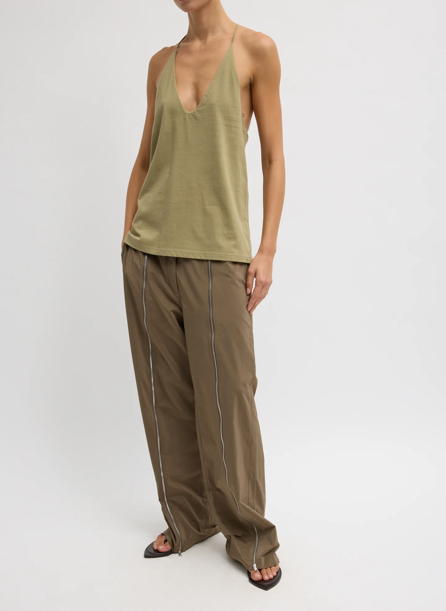 Nylon Zipper Trouser - Image 6