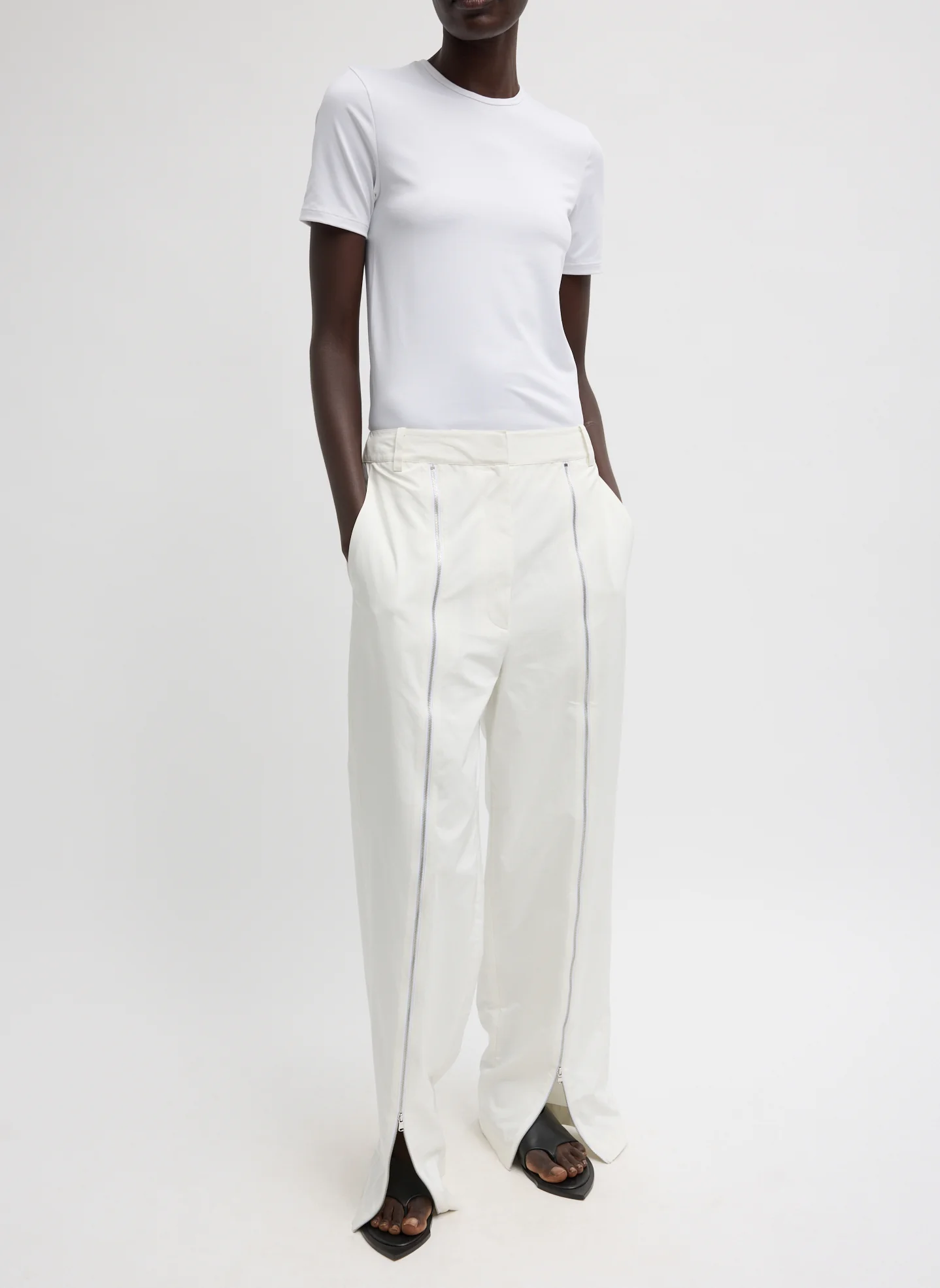 Nylon Zipper Trouser