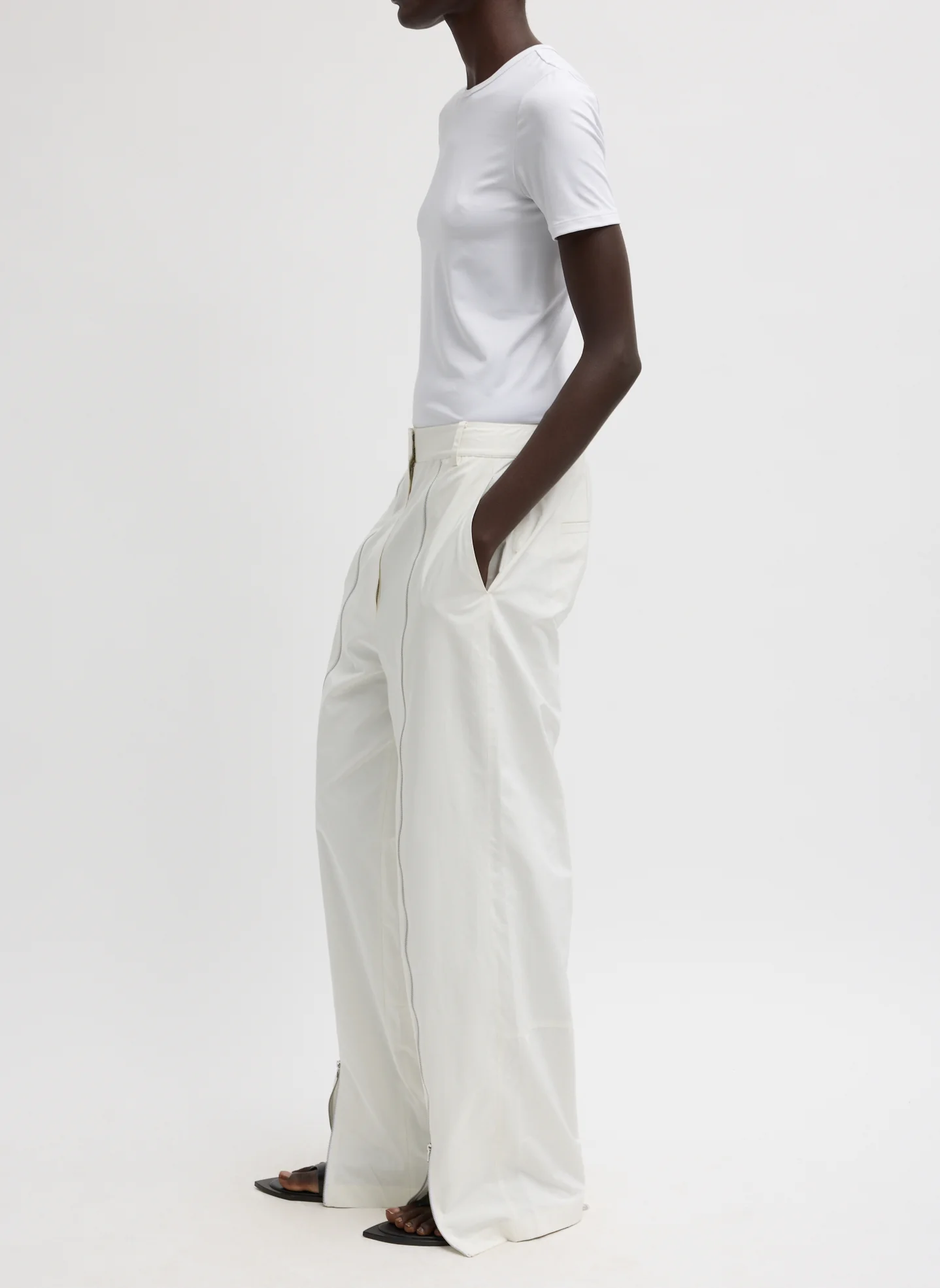 Nylon Zipper Trouser - Image 3