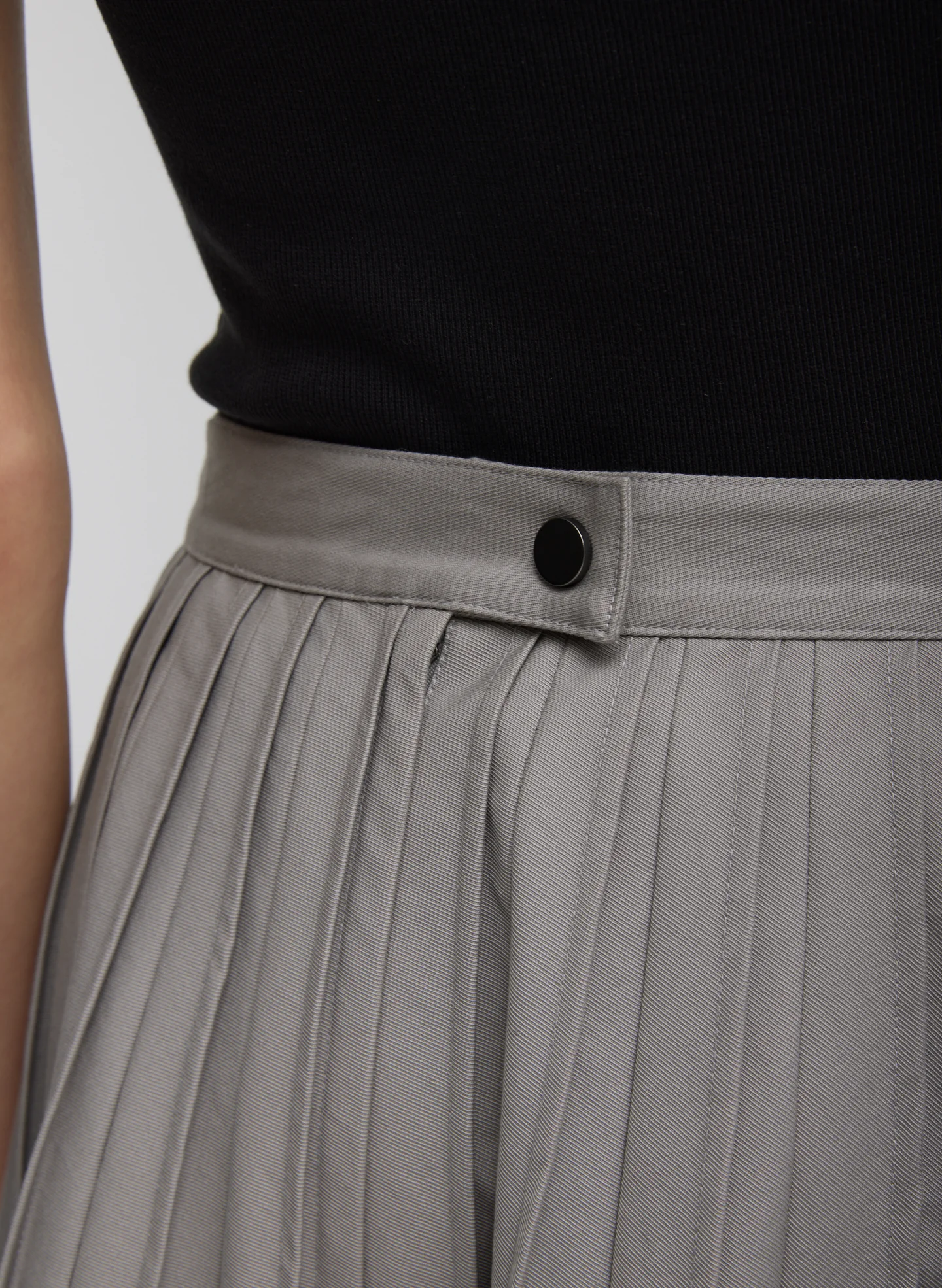 Oliver Cotton Stretch Tricotine Pintucked Skirt - Image 10