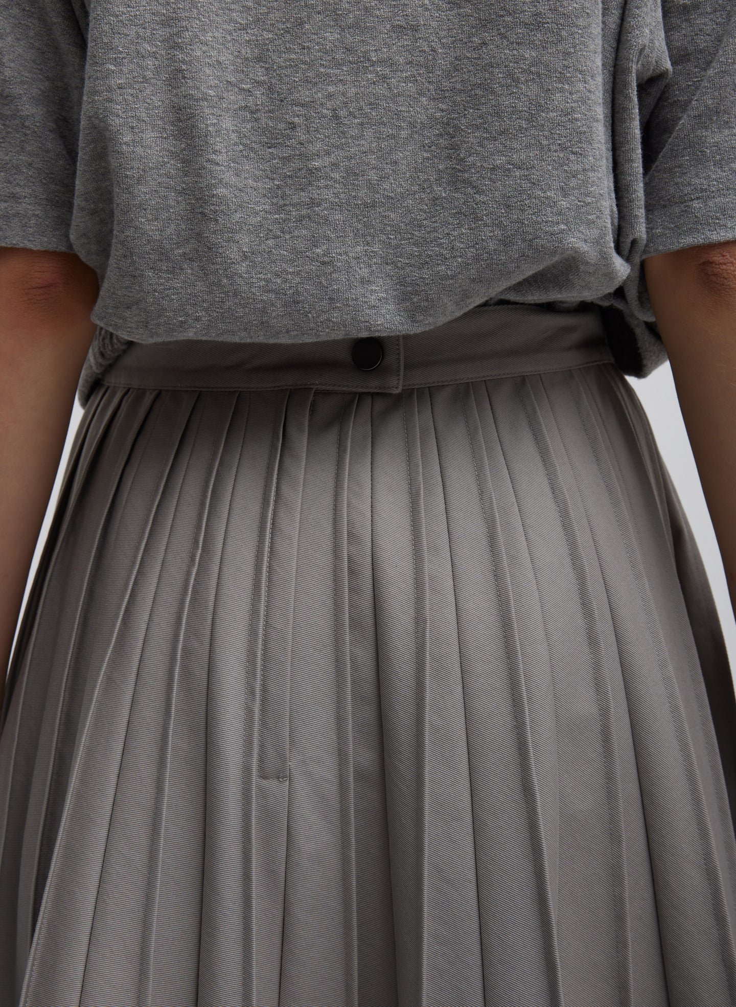 Oliver Cotton Stretch Tricotine Pintucked Skirt - Image 6
