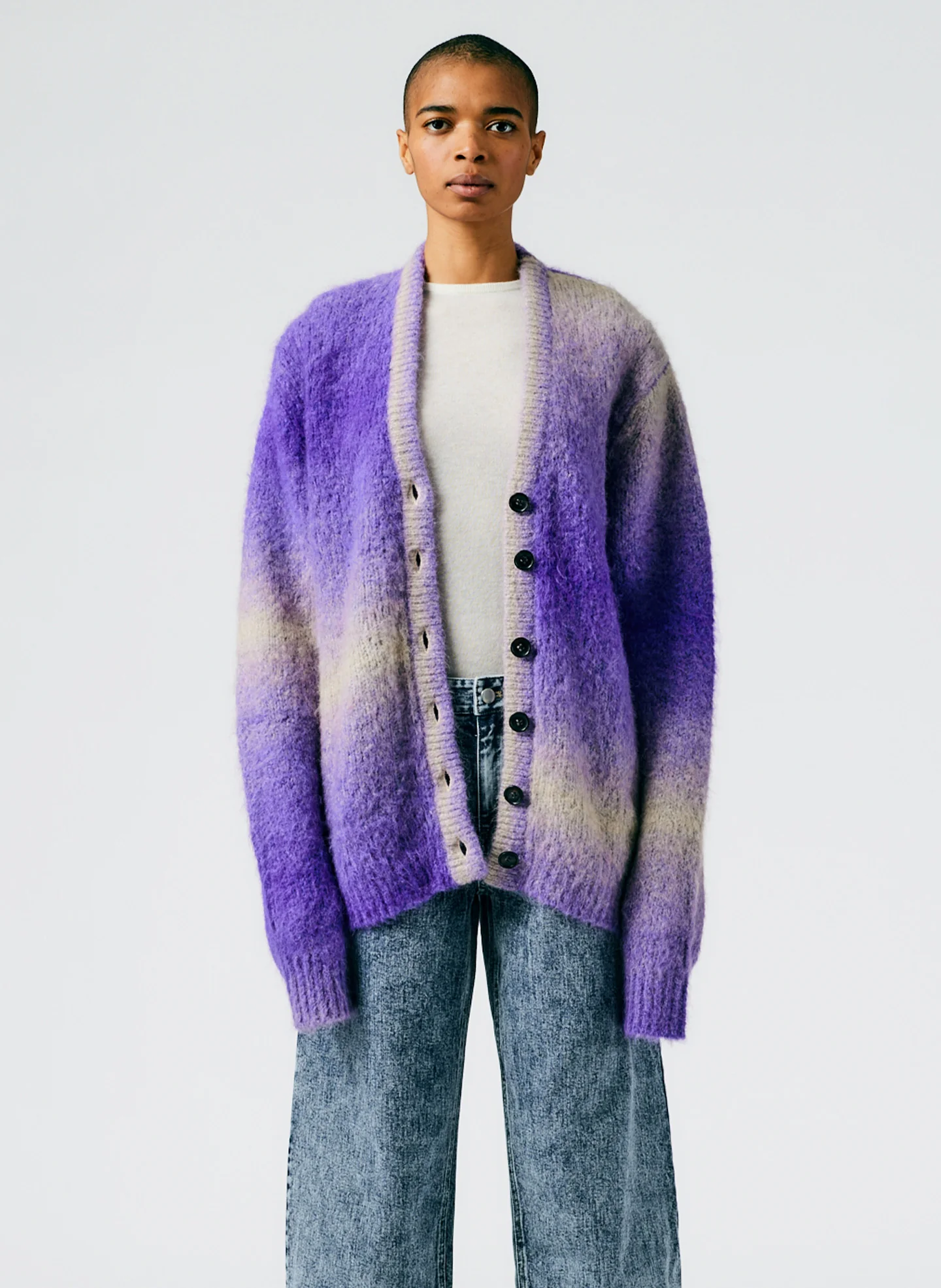 Ombre Superfine Alpaca Grandpa Cardigan