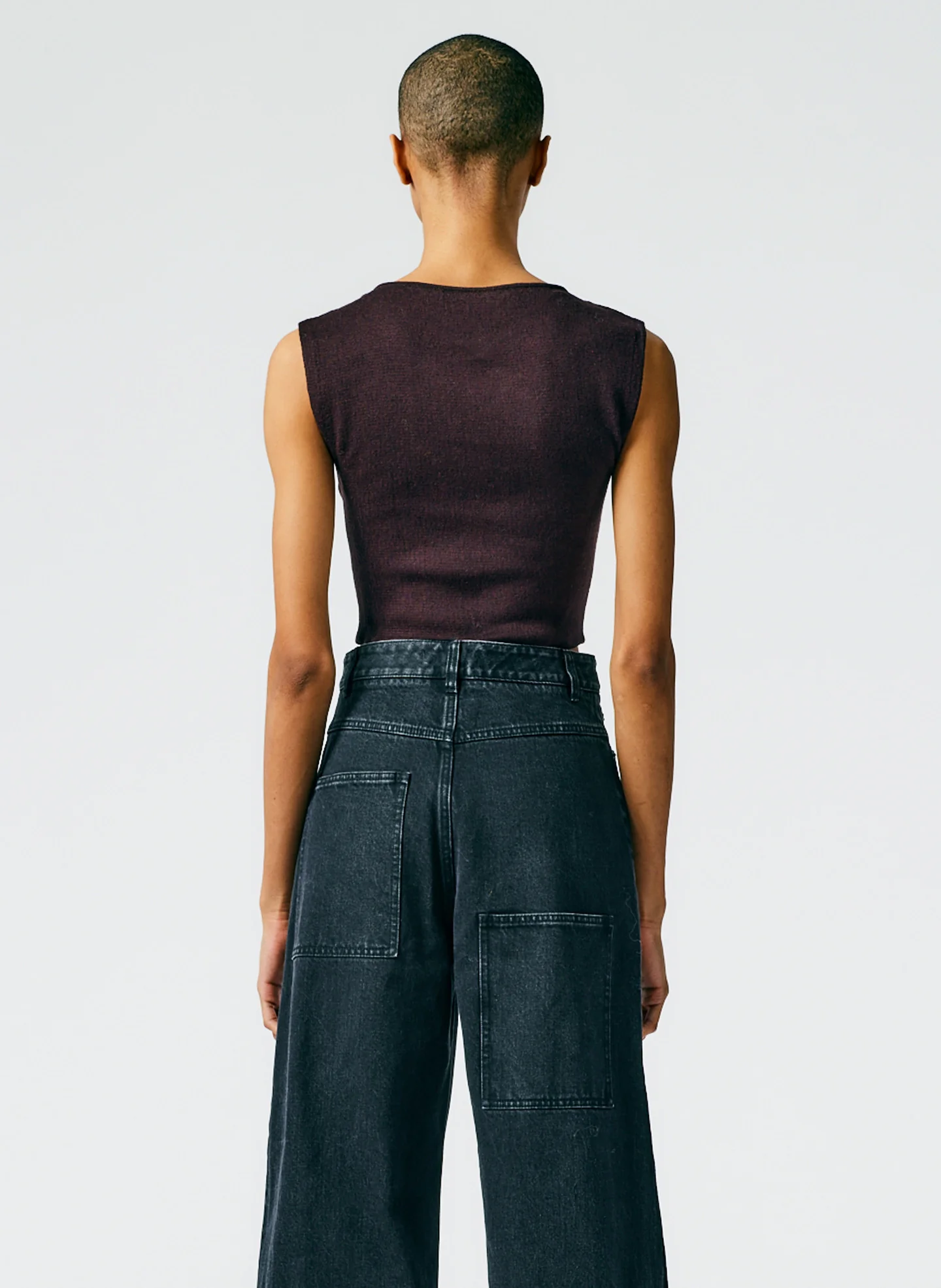 Organic Cotton Tencel Tube Cropped Tank - Image 4