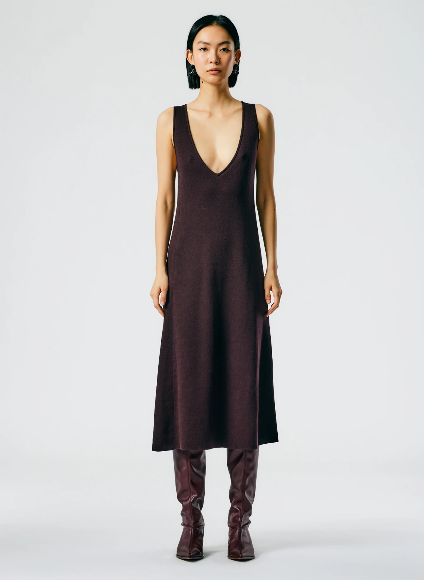 Organic Cotton Tencel V-Neck Cami Dress - Image 3