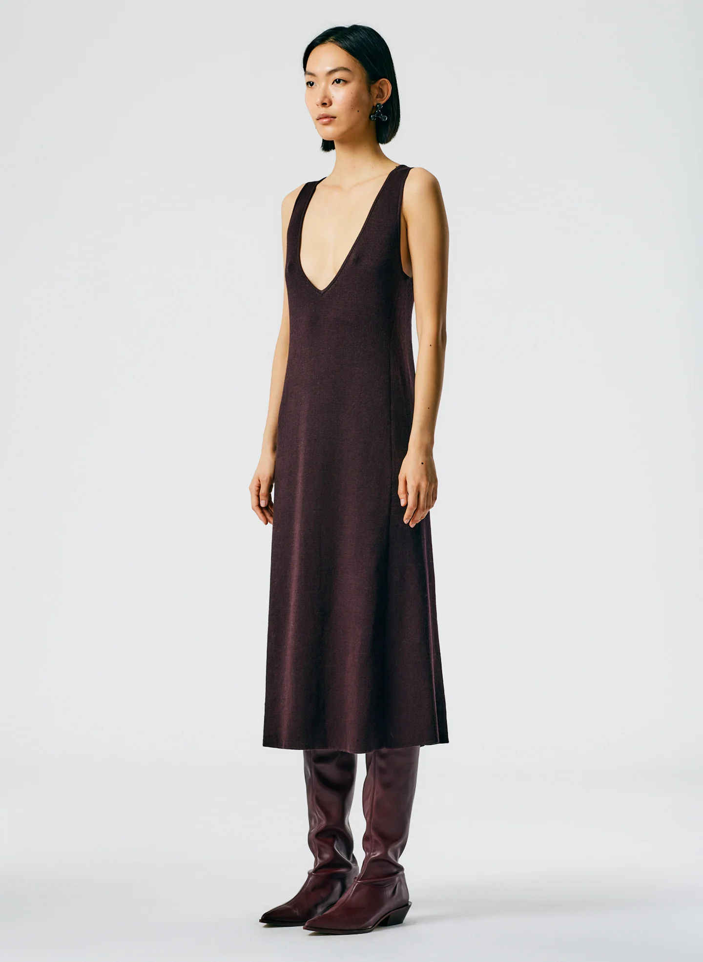 Organic Cotton Tencel V-Neck Cami Dress - Image 4