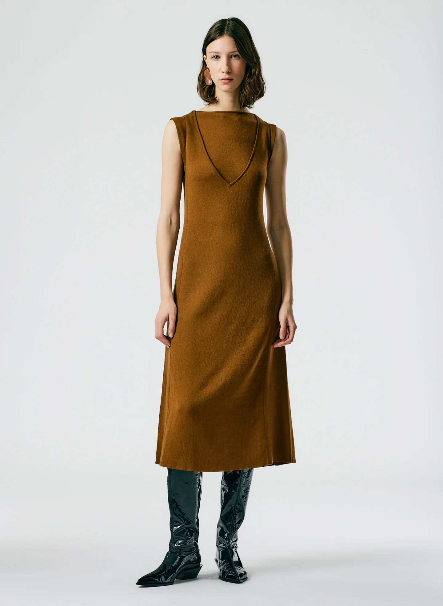 Organic Cotton Tencel V-Neck Cami Dress - Image 7