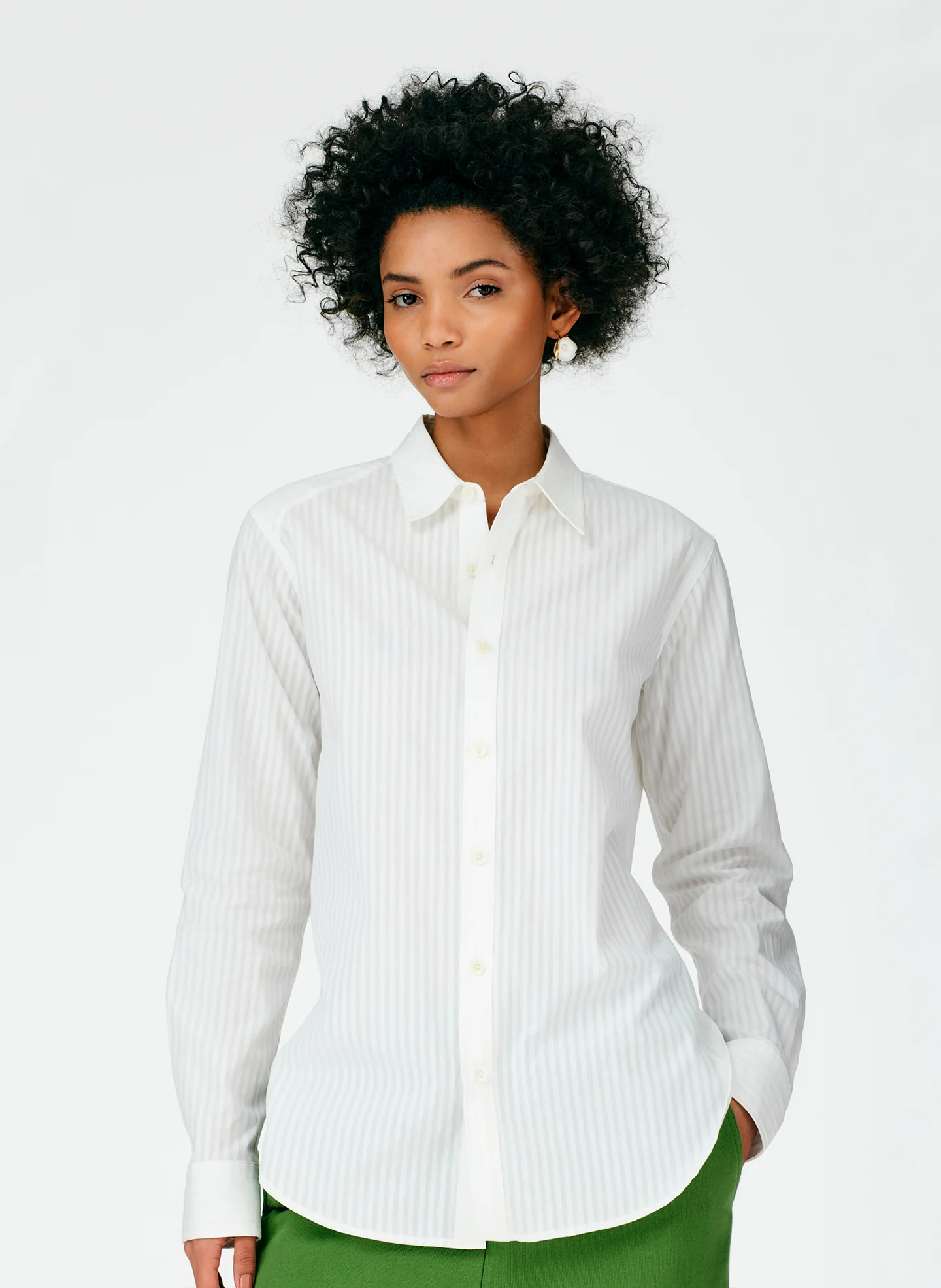 Organic Dobby Shirting Men's Slim Shirt - Image 5