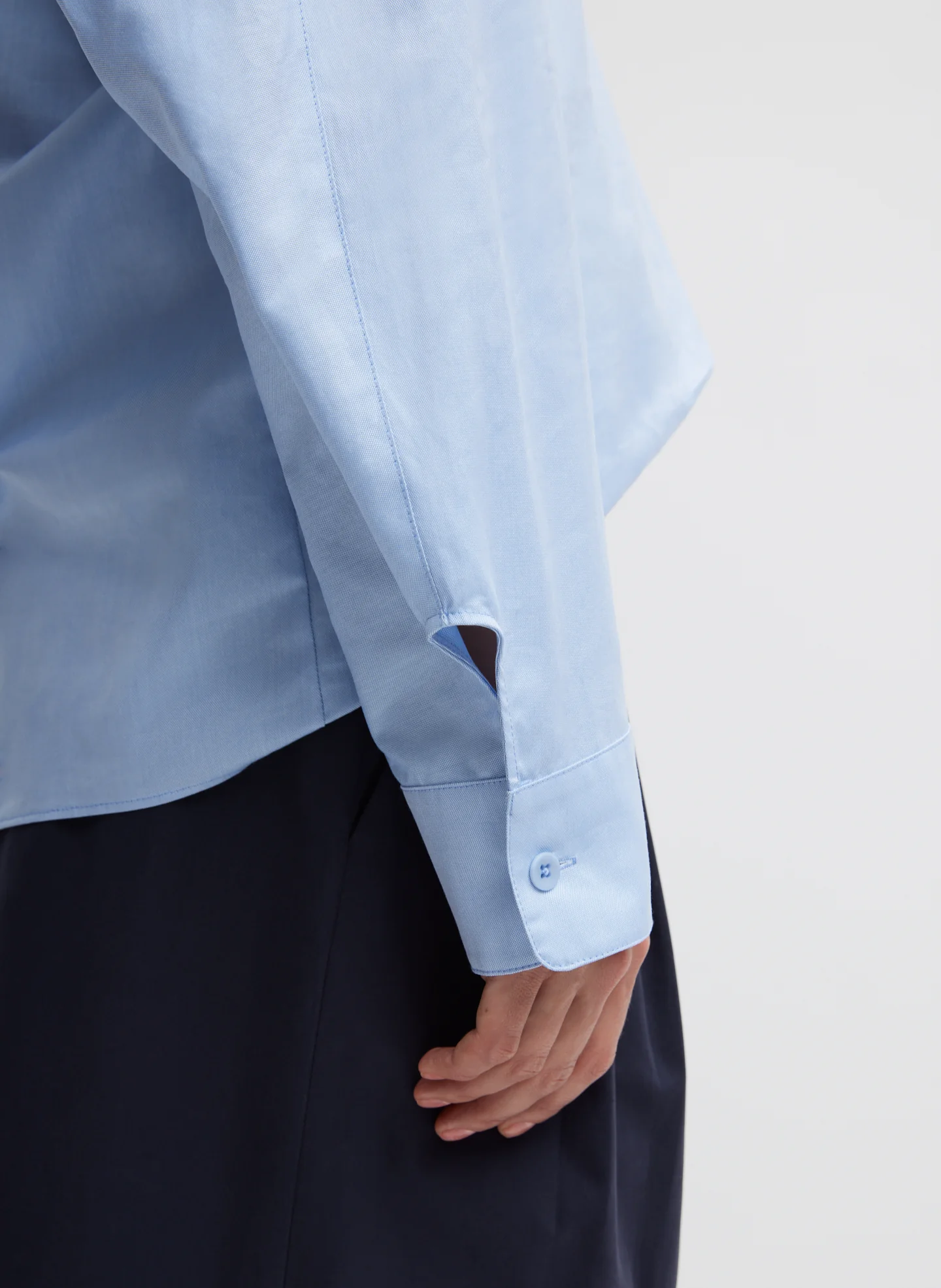 Oxford Shirting Hooded Shirt - Image 2
