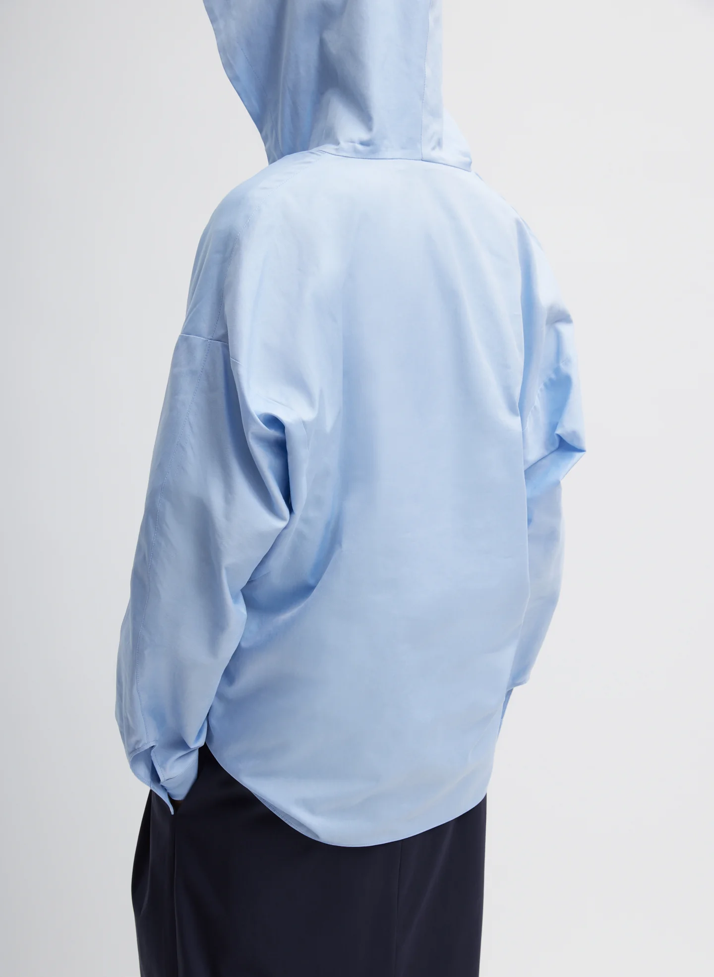 Oxford Shirting Hooded Shirt - Image 3