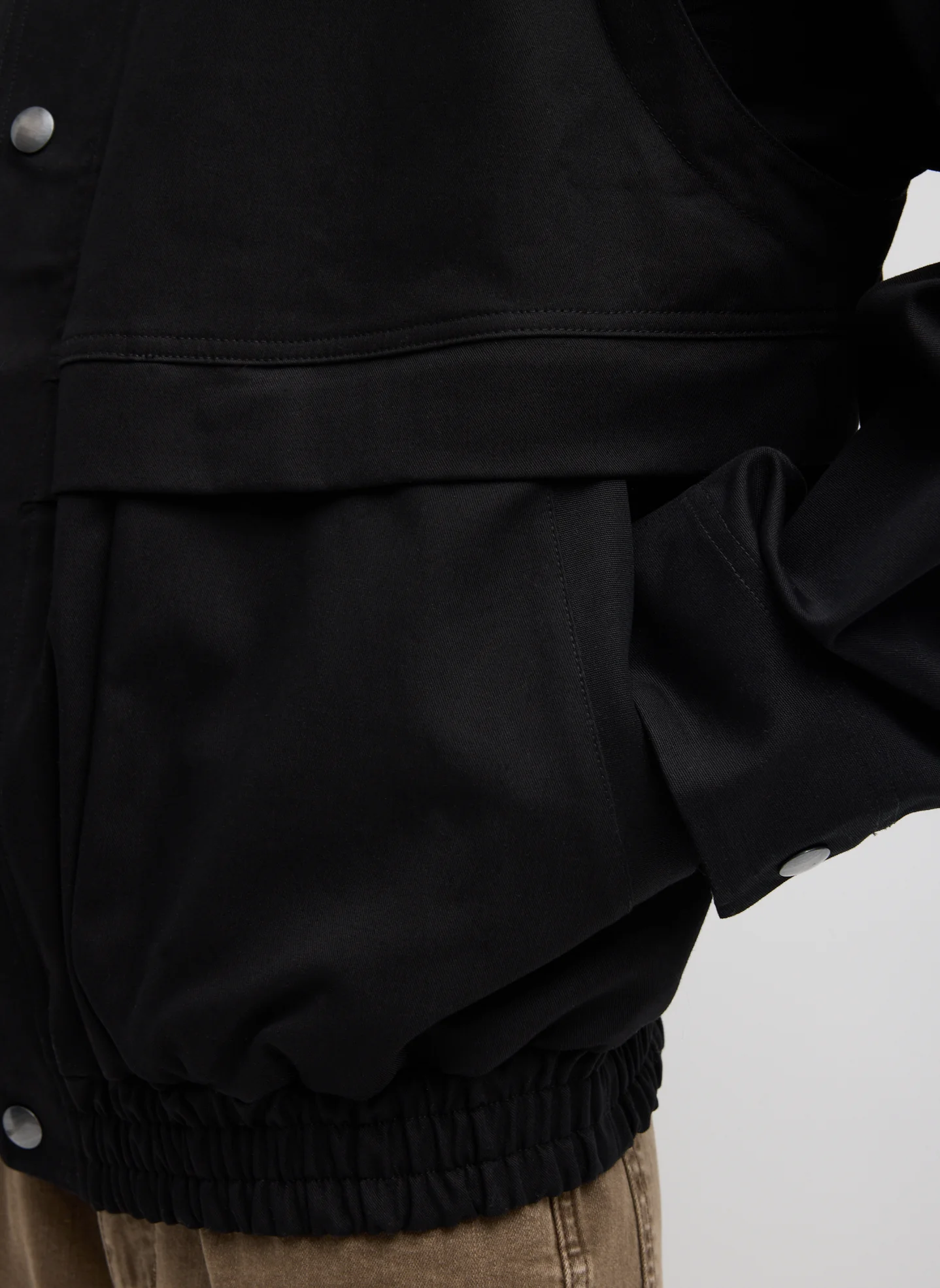 Patchwork Twill Slicker Jacket - Image 12
