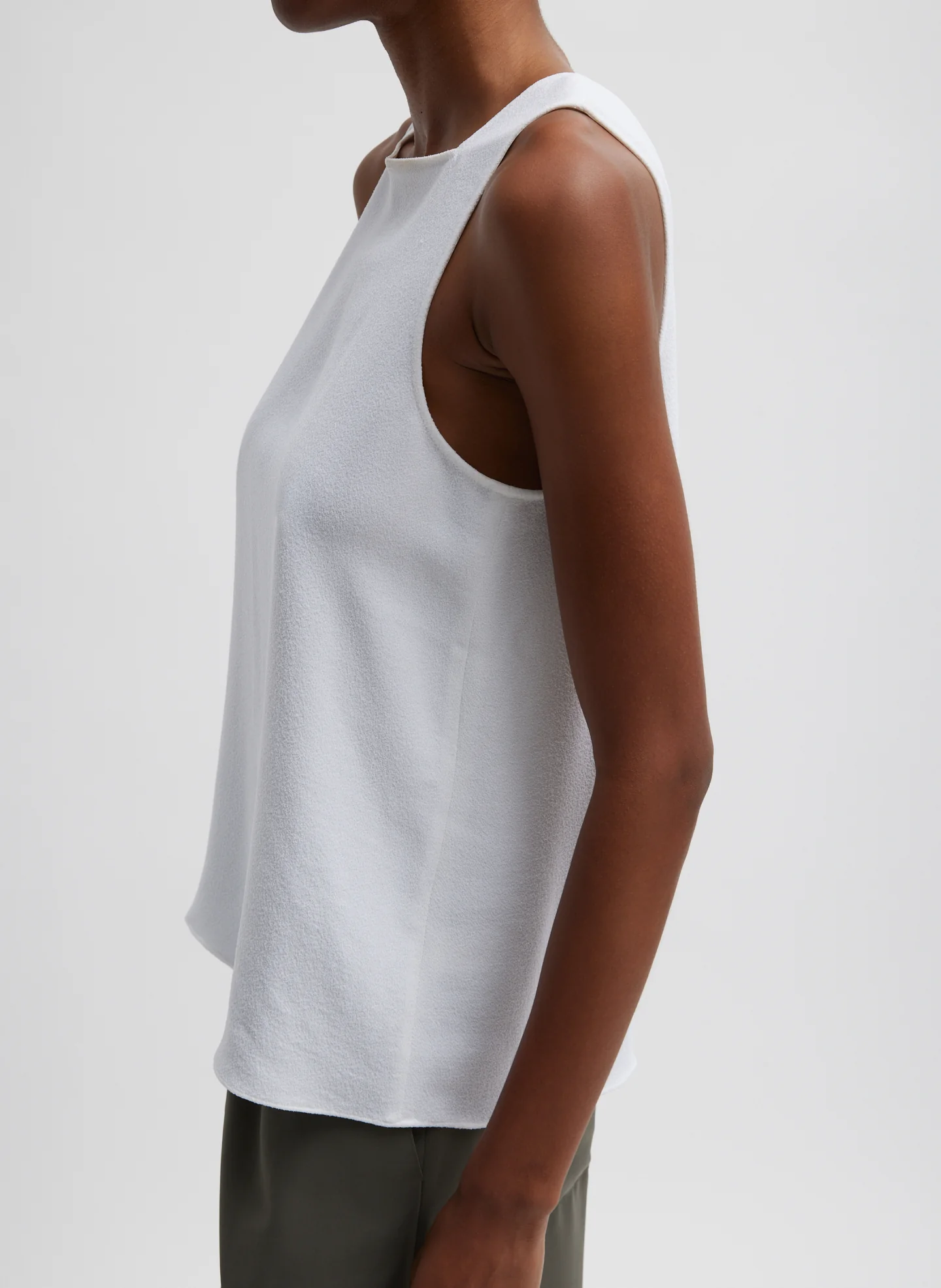 Pebble Sable Square Neck Cross Back Tank - Image 2
