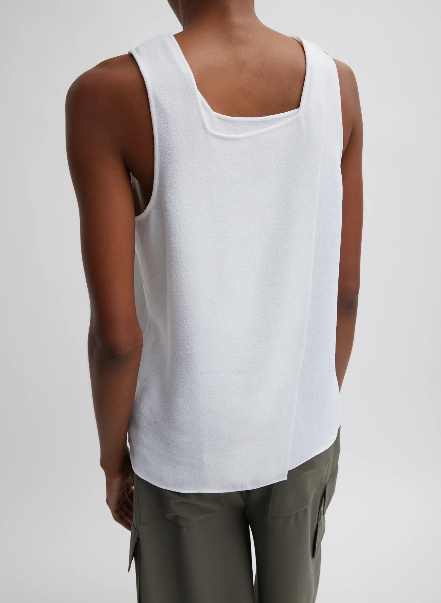 Pebble Sable Square Neck Cross Back Tank - Image 6