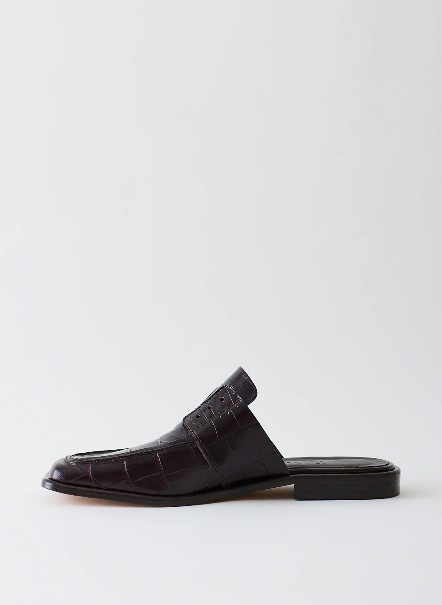 Croc Print Pedro Slide Square Toe Loafer - Image 2