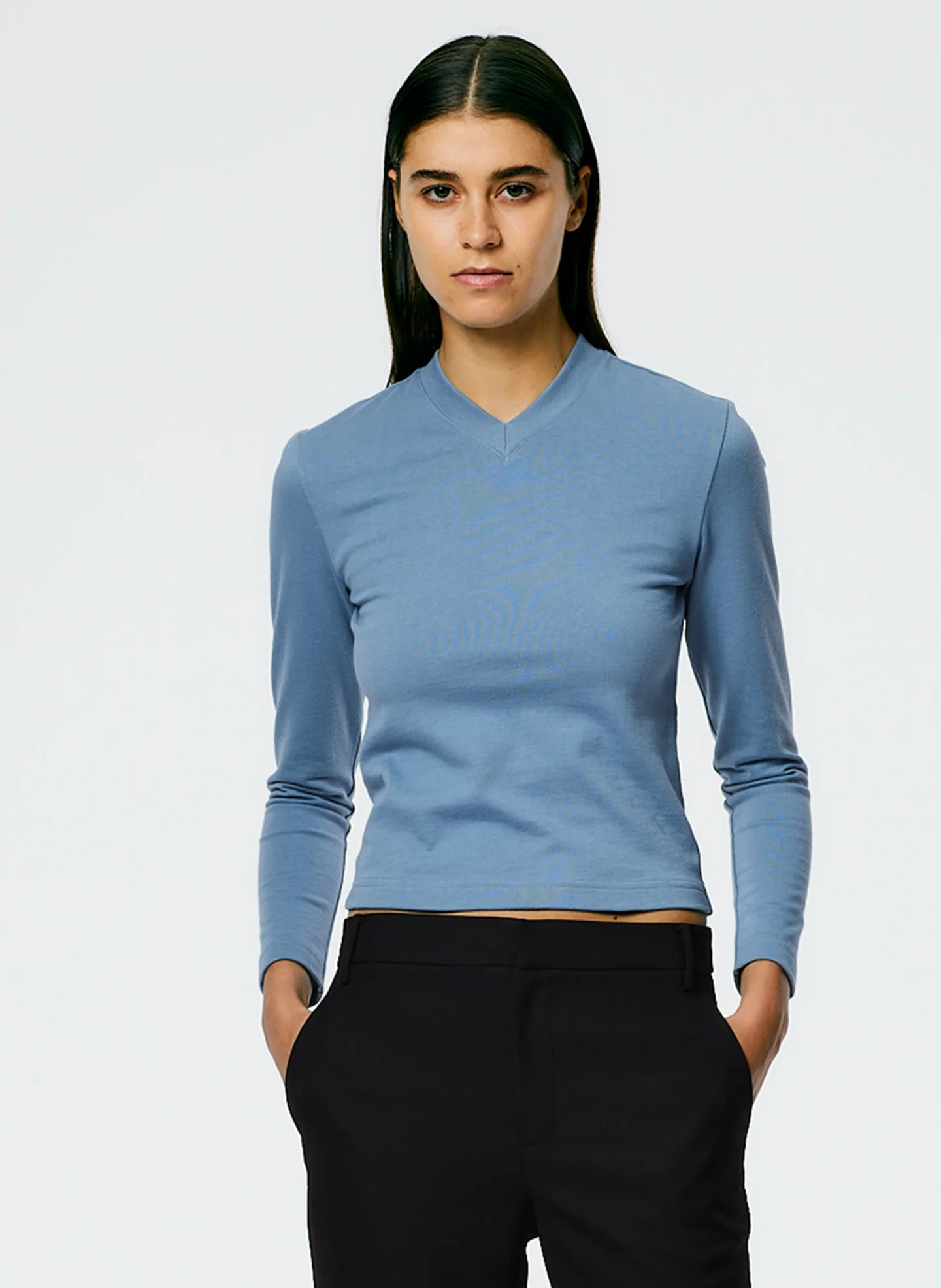 Perfect Shrunken V-Neck T-Shirt - Image 3