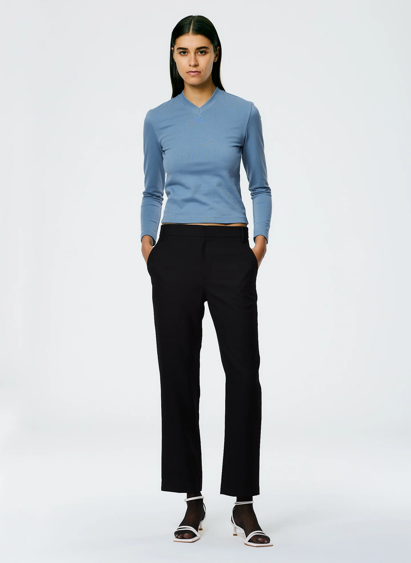 Perfect Shrunken V-Neck T-Shirt - Image 6