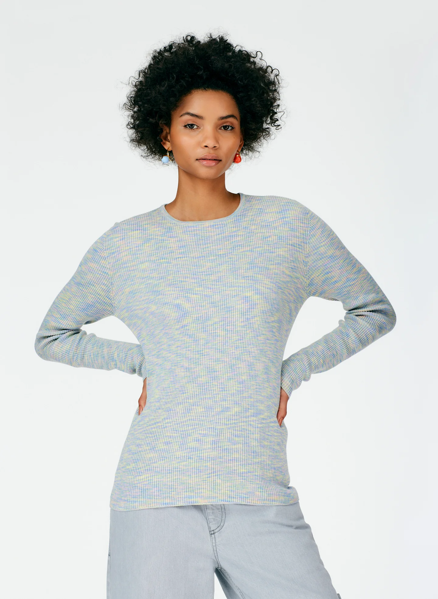 Printed Combed Cotton Crewneck Pullover - Image 5