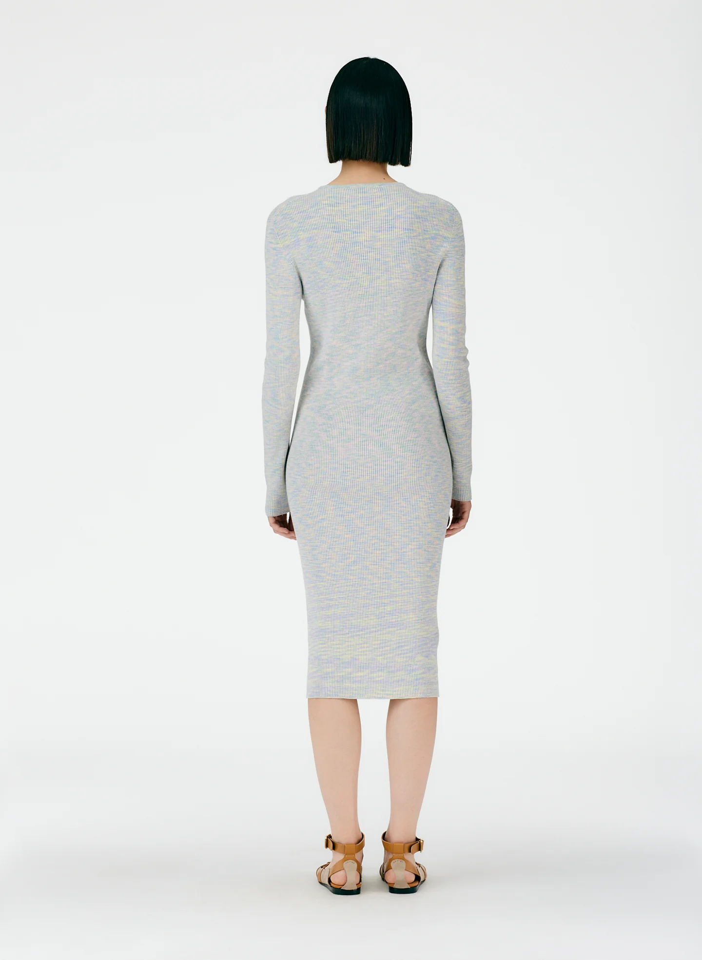 Printed Combed Cotton Crewneck Shift Dress - Image 5