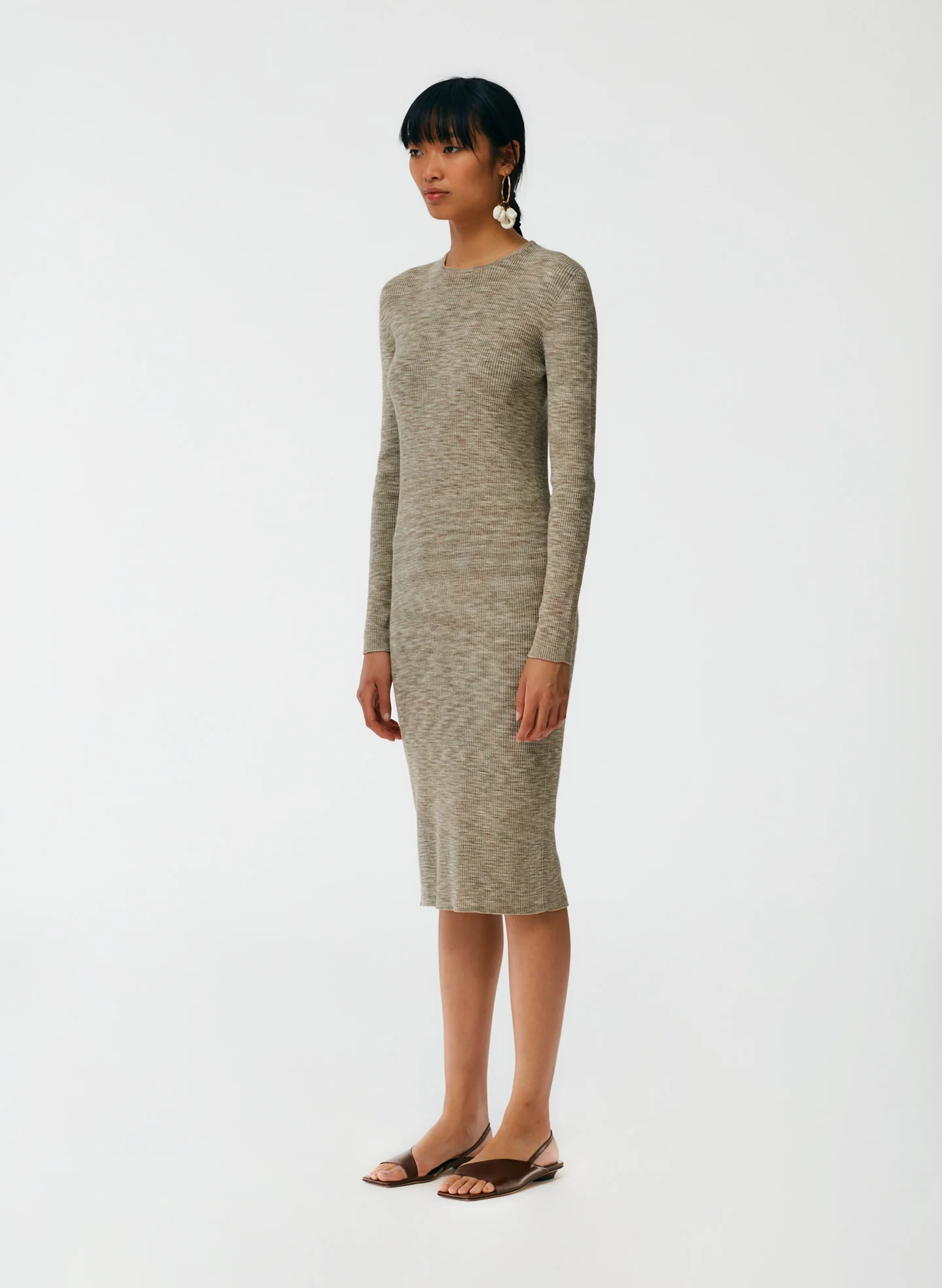Printed Combed Cotton Crewneck Shift Dress - Image 8