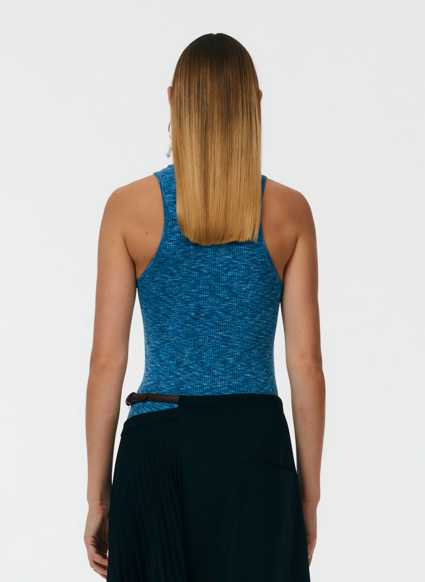 Printed Combed Cotton Ribbed Sweater Tank - Image 9