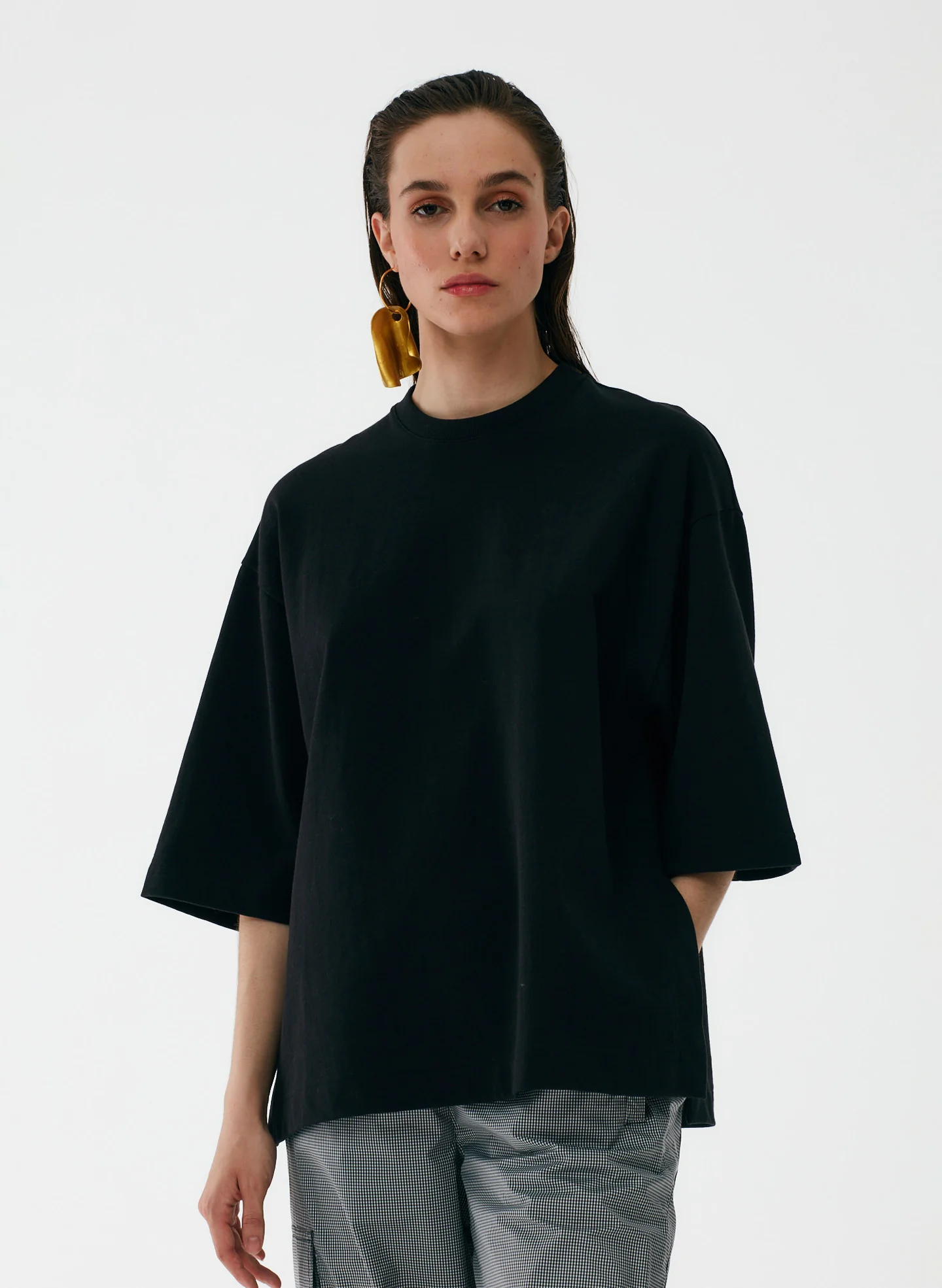 Punto Milano Crew With Side Slits T-Shirt - Image 11
