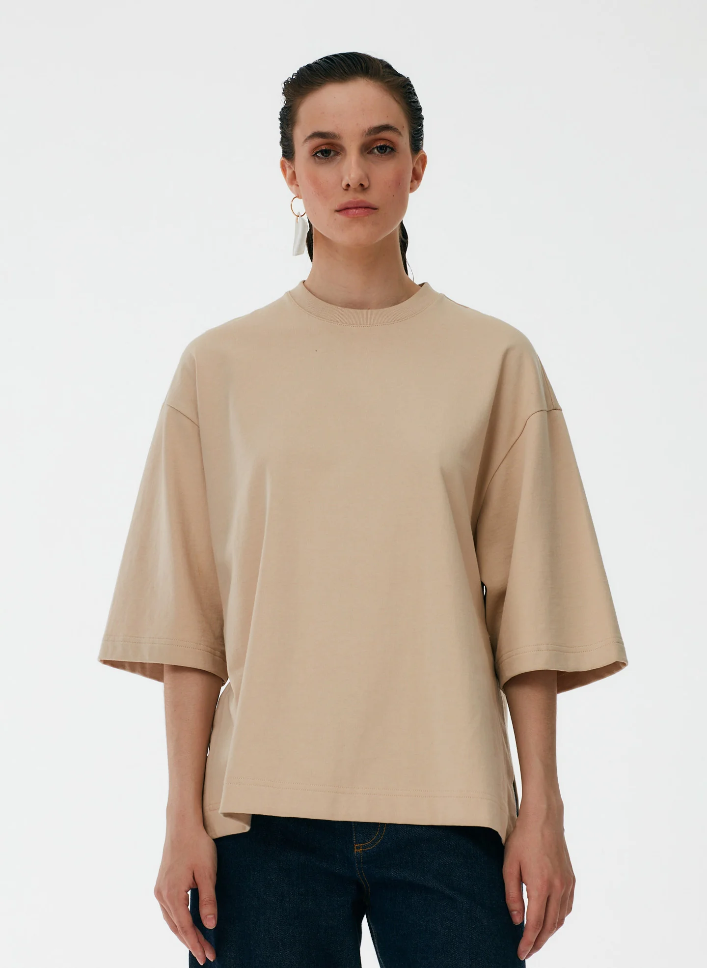 Punto Milano Crew With Side Slits T-Shirt - Image 5