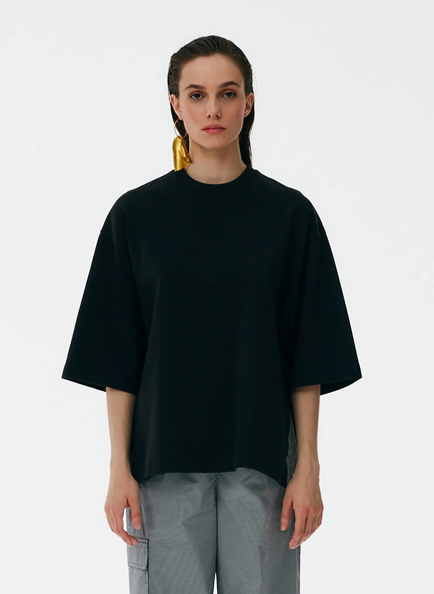Punto Milano Crew With Side Slits T-Shirt - Image 7