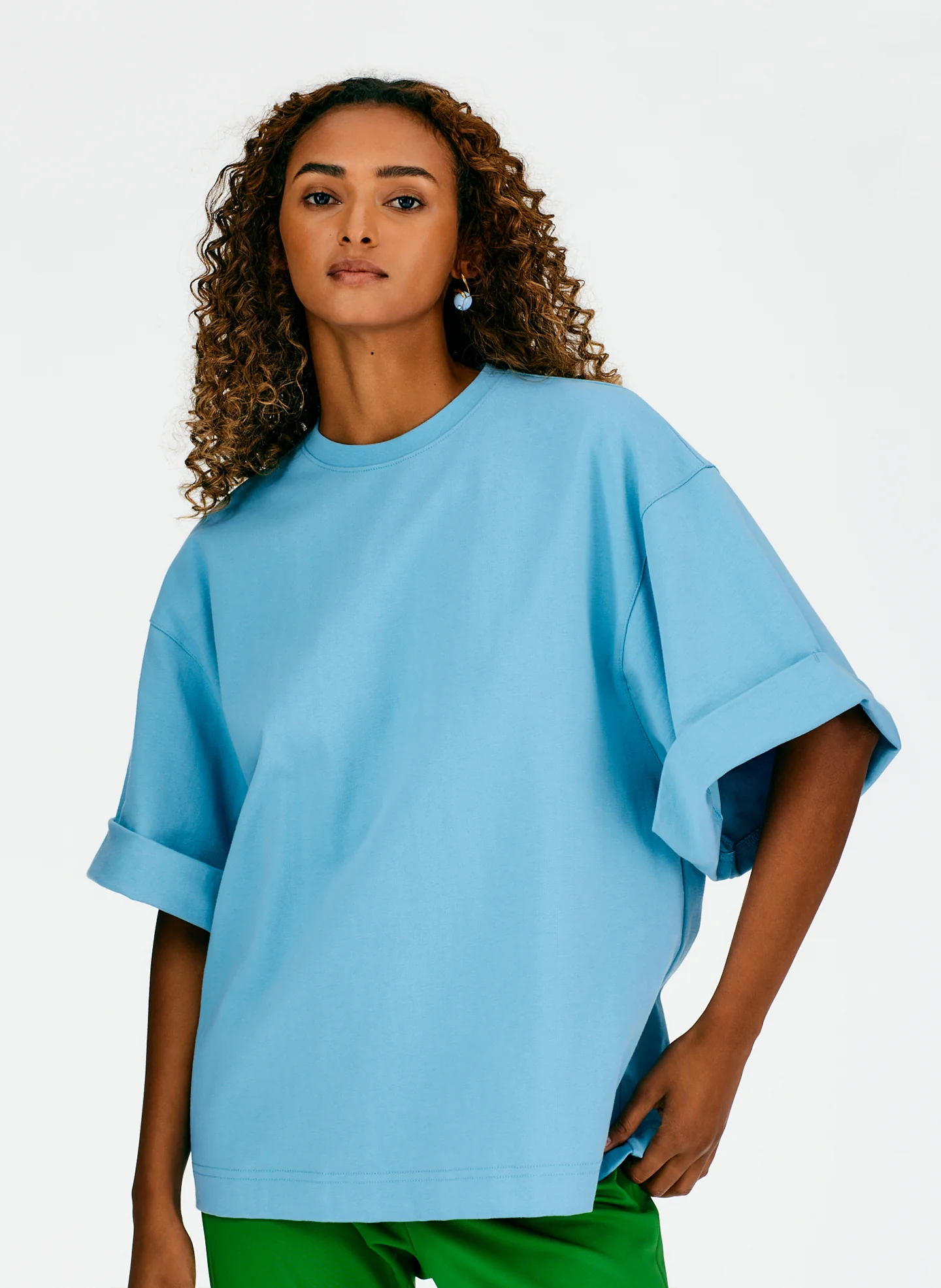 Punto Milano Rolled Sleeve T-Shirt - Image 12