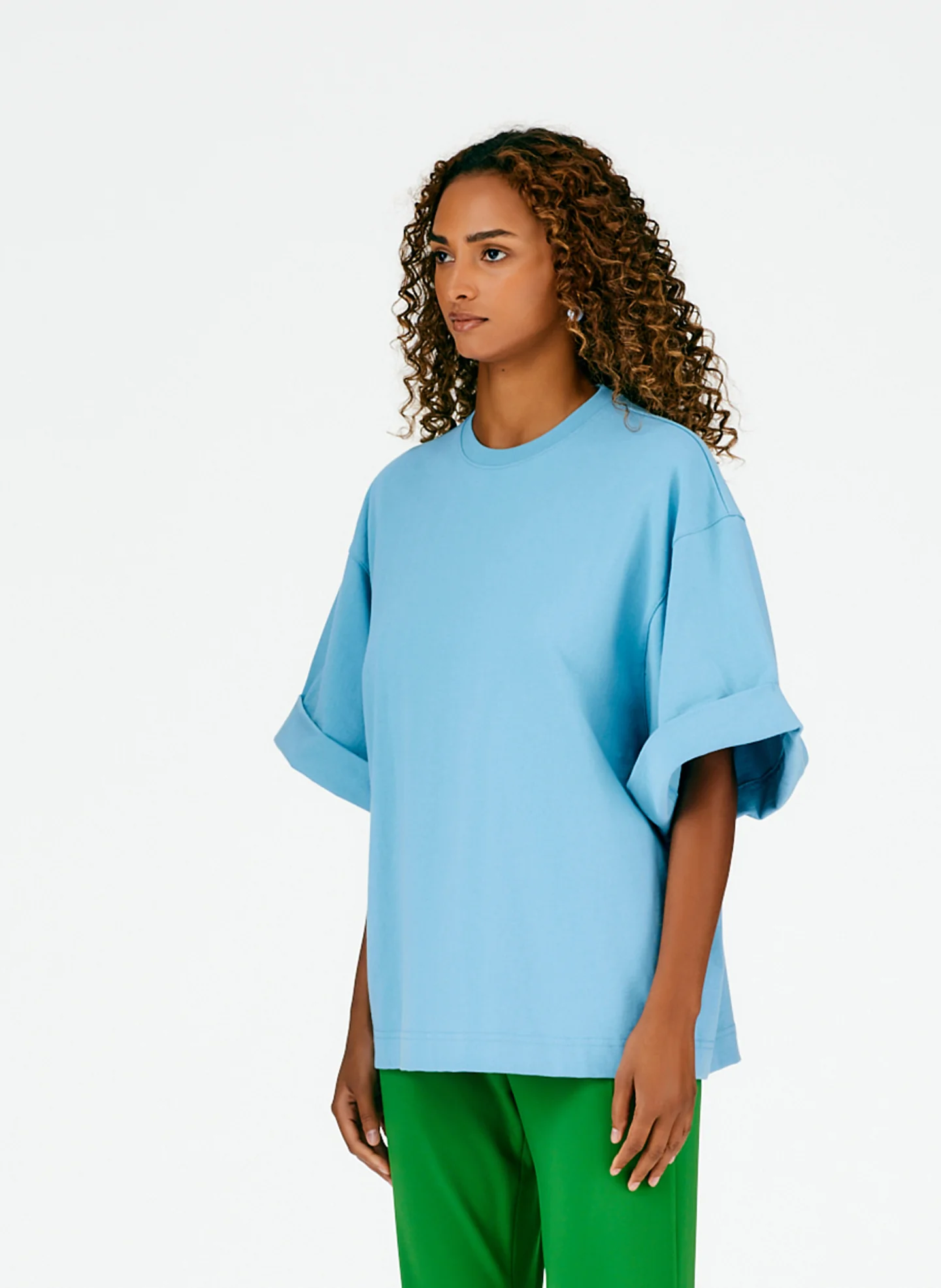 Punto Milano Rolled Sleeve T-Shirt - Image 2