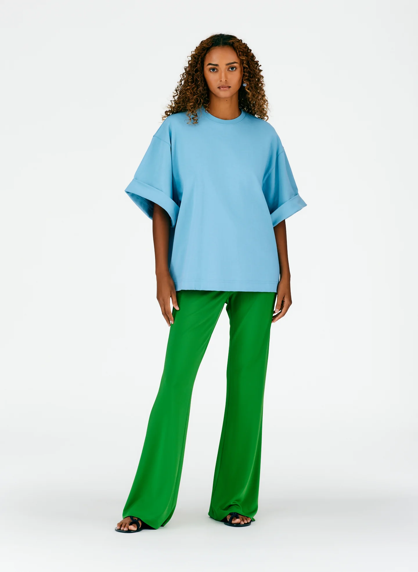 Punto Milano Rolled Sleeve T-Shirt - Image 4