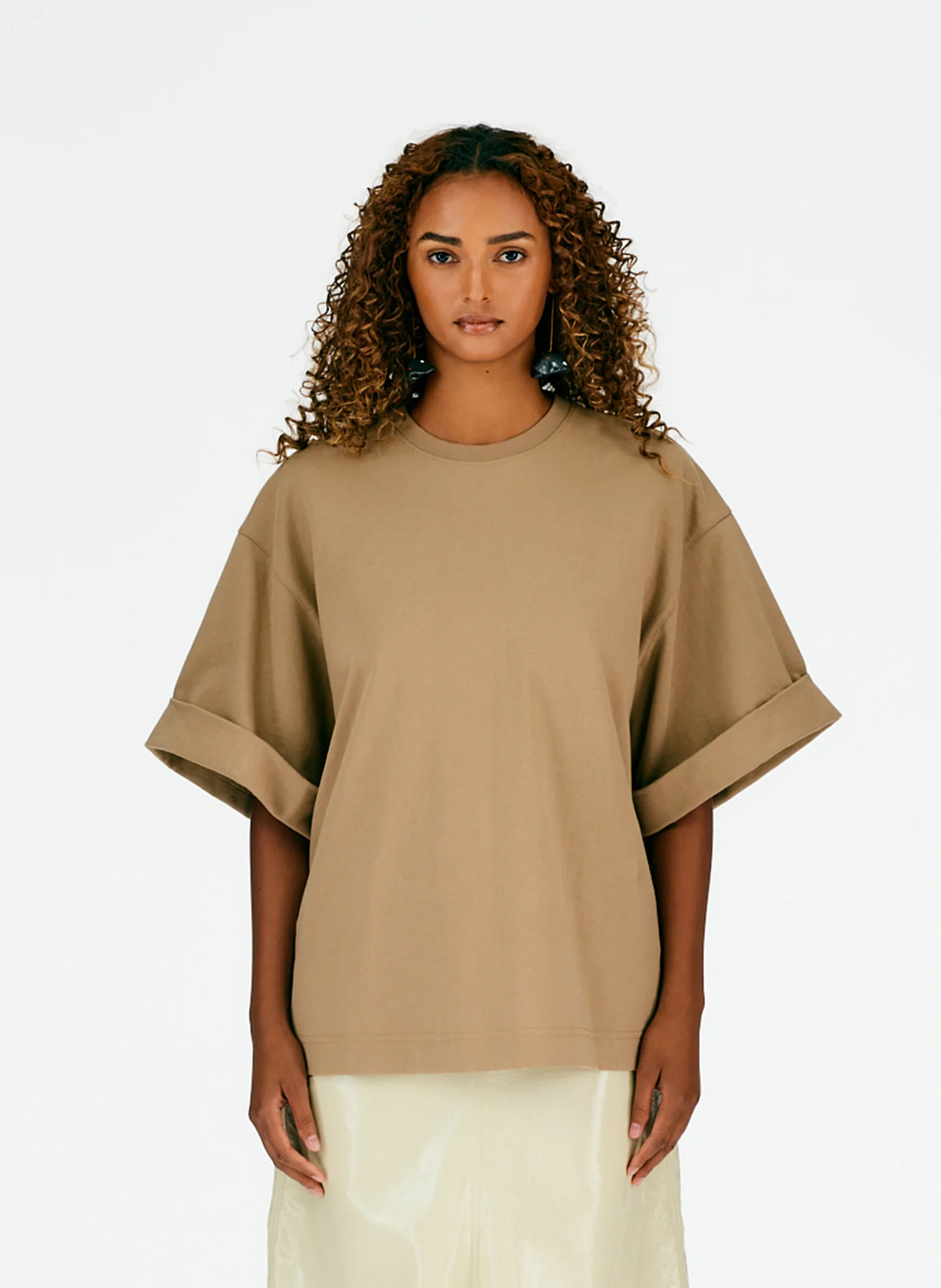 Punto Milano Rolled Sleeve T-Shirt - Image 5