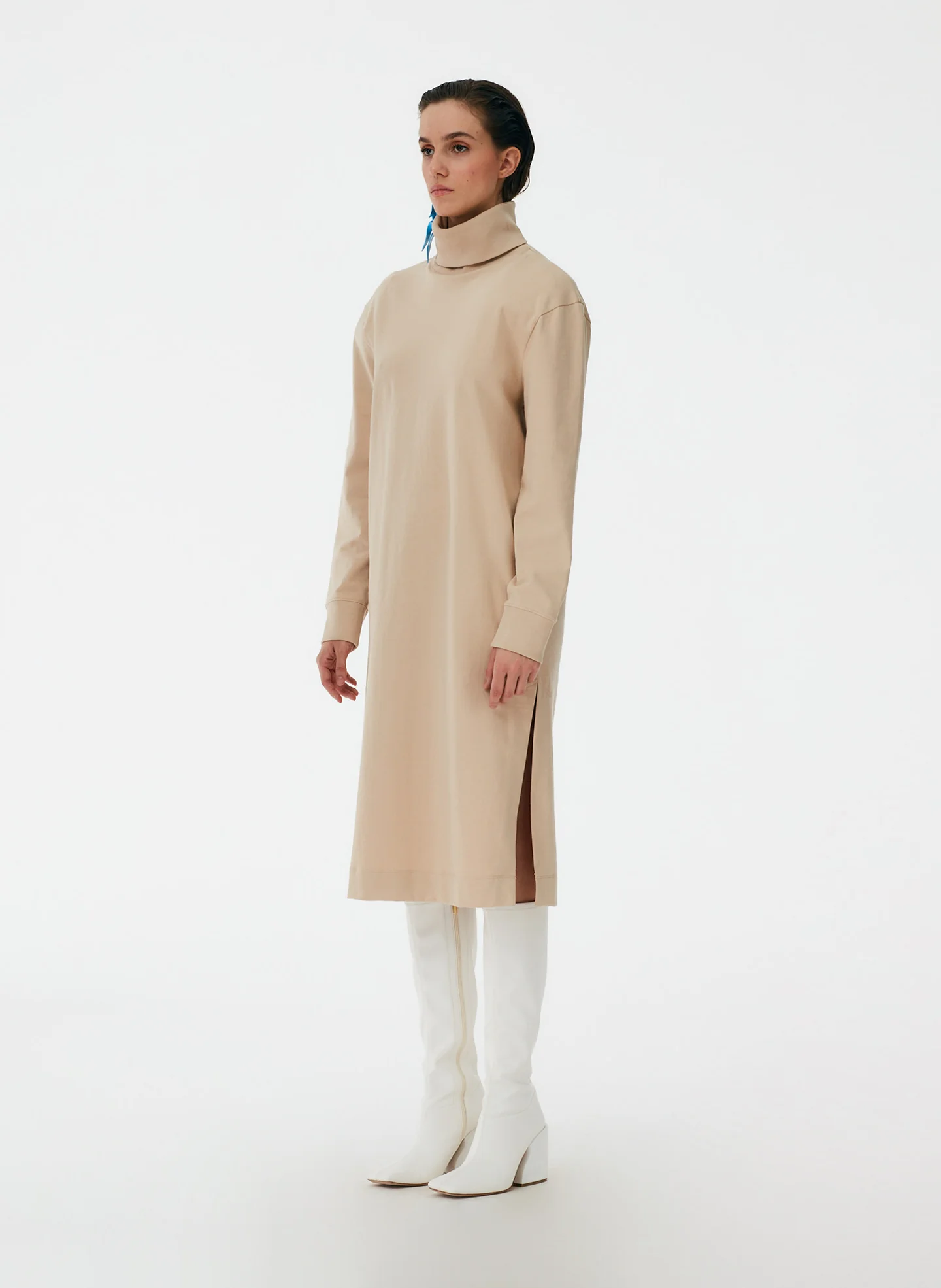 Punto Milano Turtleneck T-Shirt Dress - Image 3
