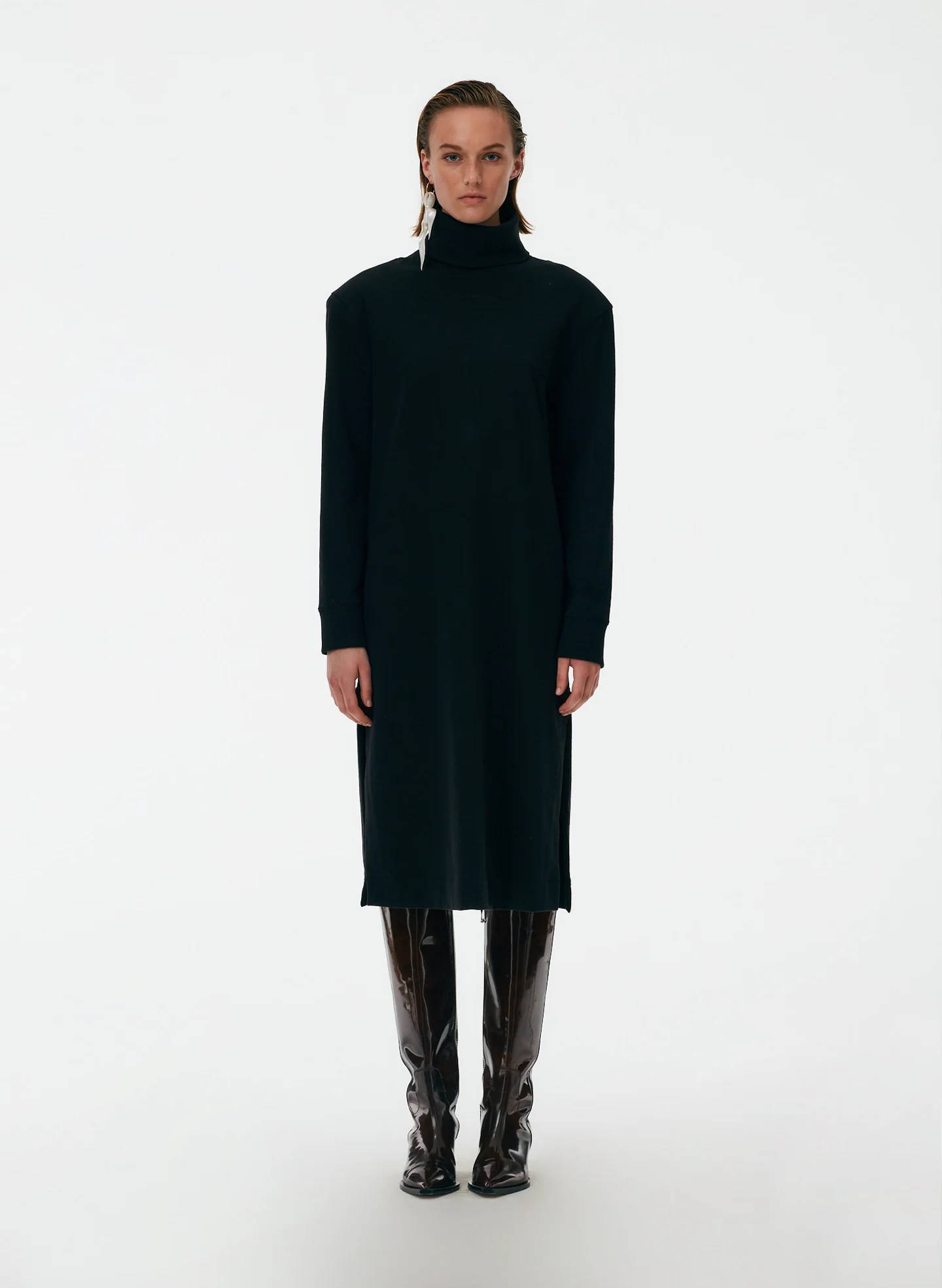 Punto Milano Turtleneck T-Shirt Dress - Image 8