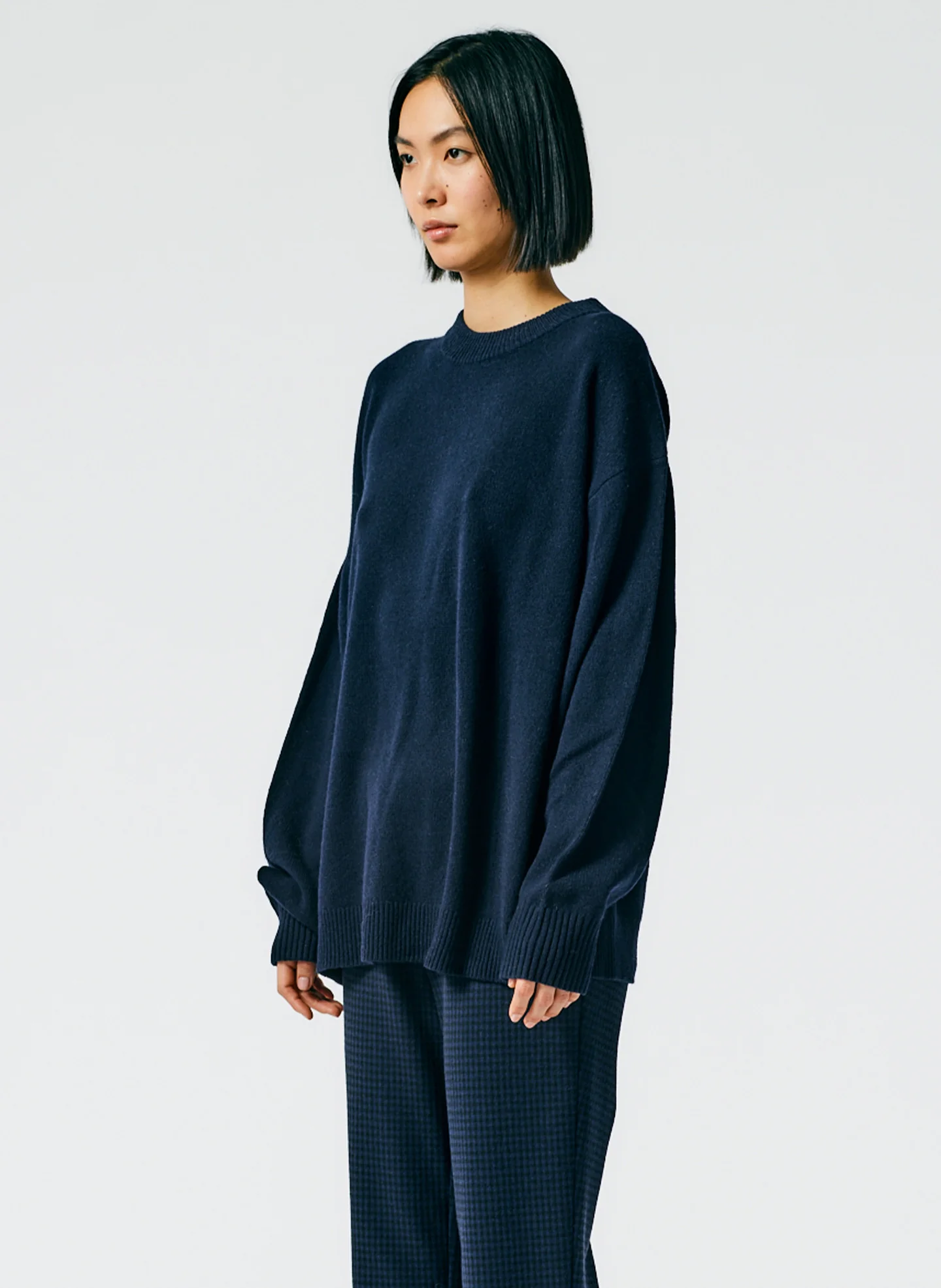 Recycled Cashmere Carre Crewneck Pullover - Image 3