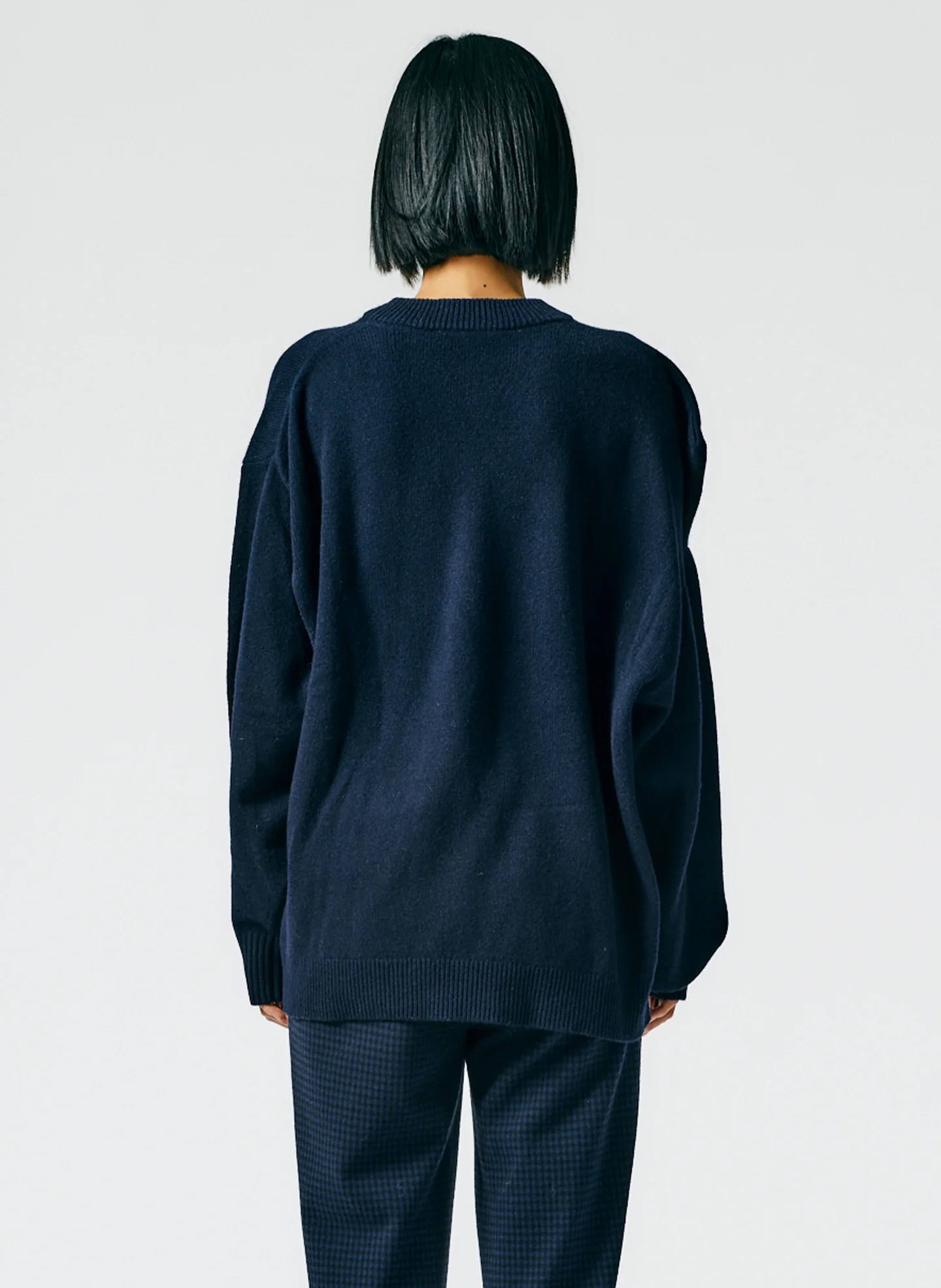 Recycled Cashmere Carre Crewneck Pullover - Image 4
