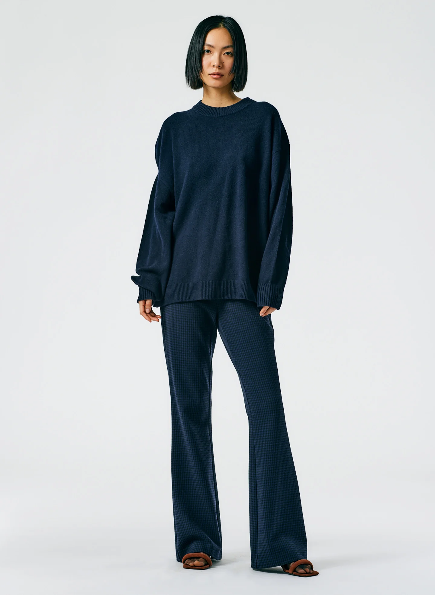 Recycled Cashmere Carre Crewneck Pullover - Image 6