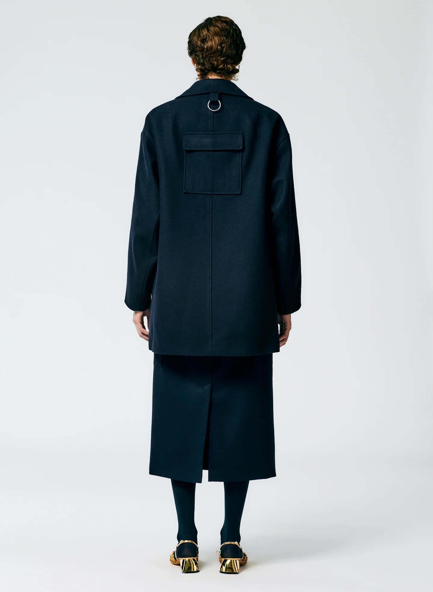 Recycled Felted Wool Peacoat - Image 3