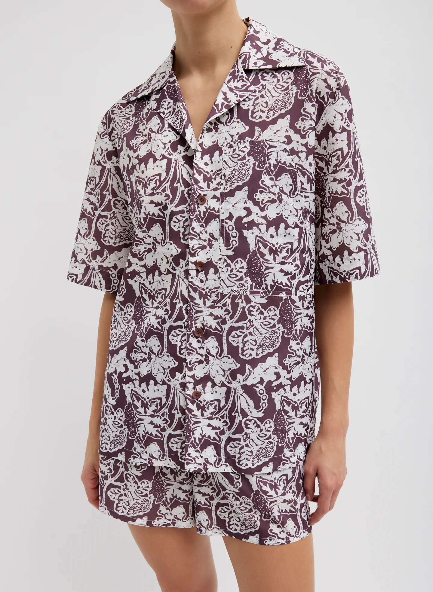 Recycled Nylon Batik Camp Shirt