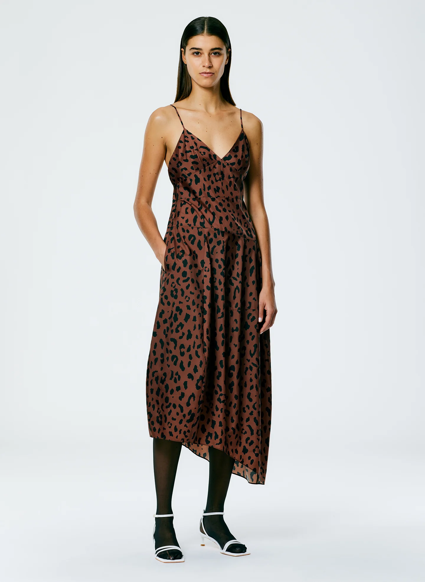 Recycled Sporty Nylon Cheetah Cami Dress - Image 2