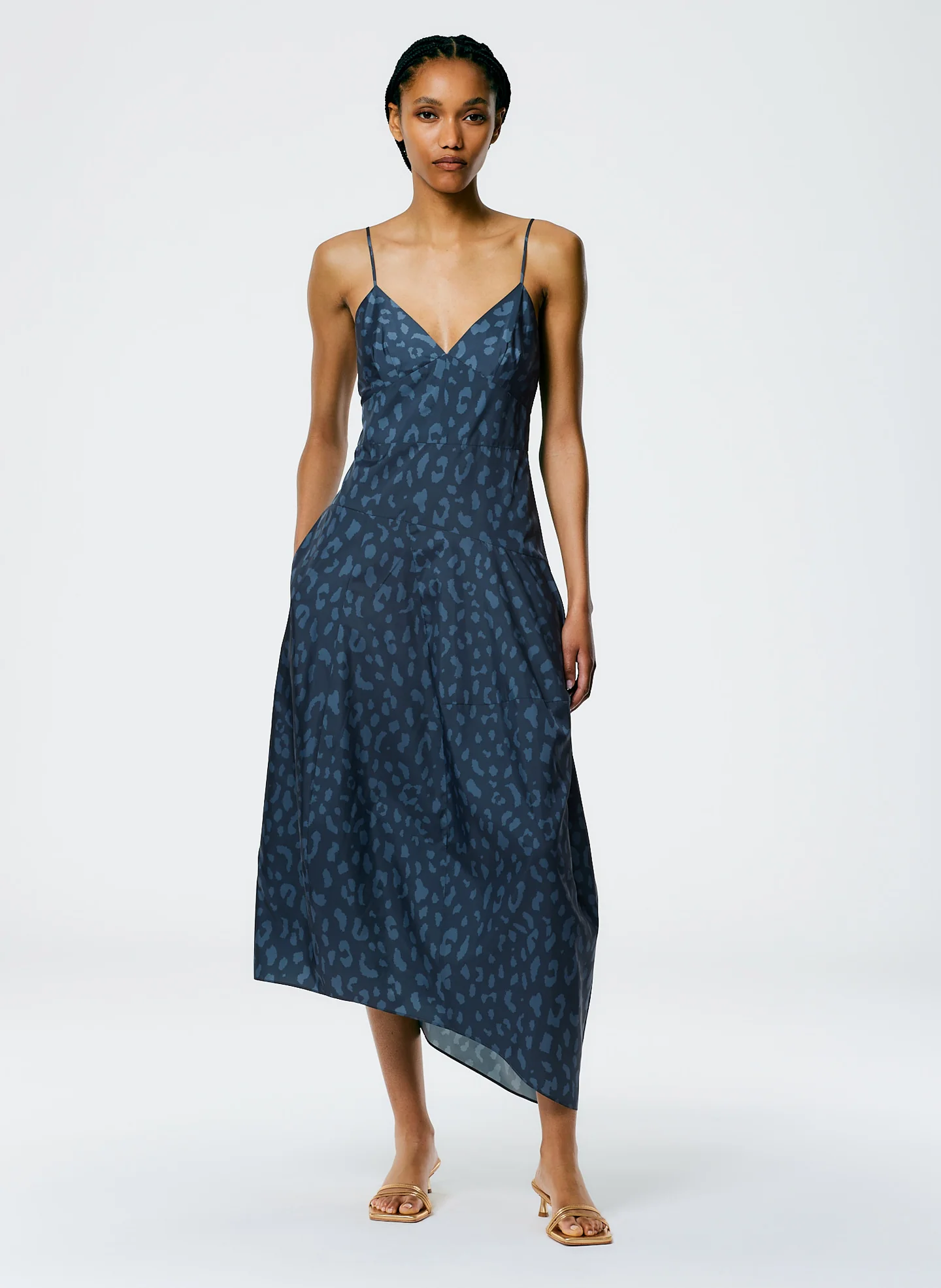 Recycled Sporty Nylon Cheetah Cami Dress - Image 2