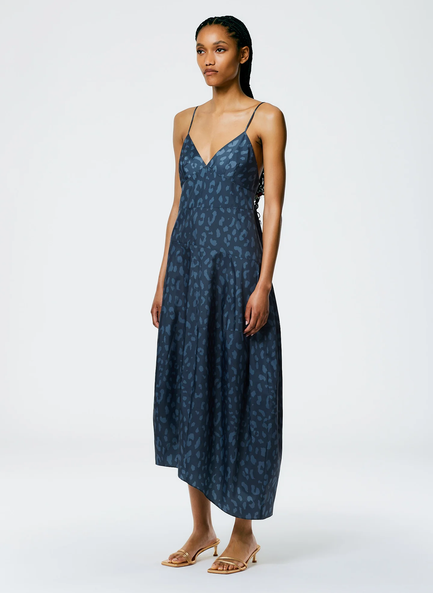 Recycled Sporty Nylon Cheetah Cami Dress - Image 3