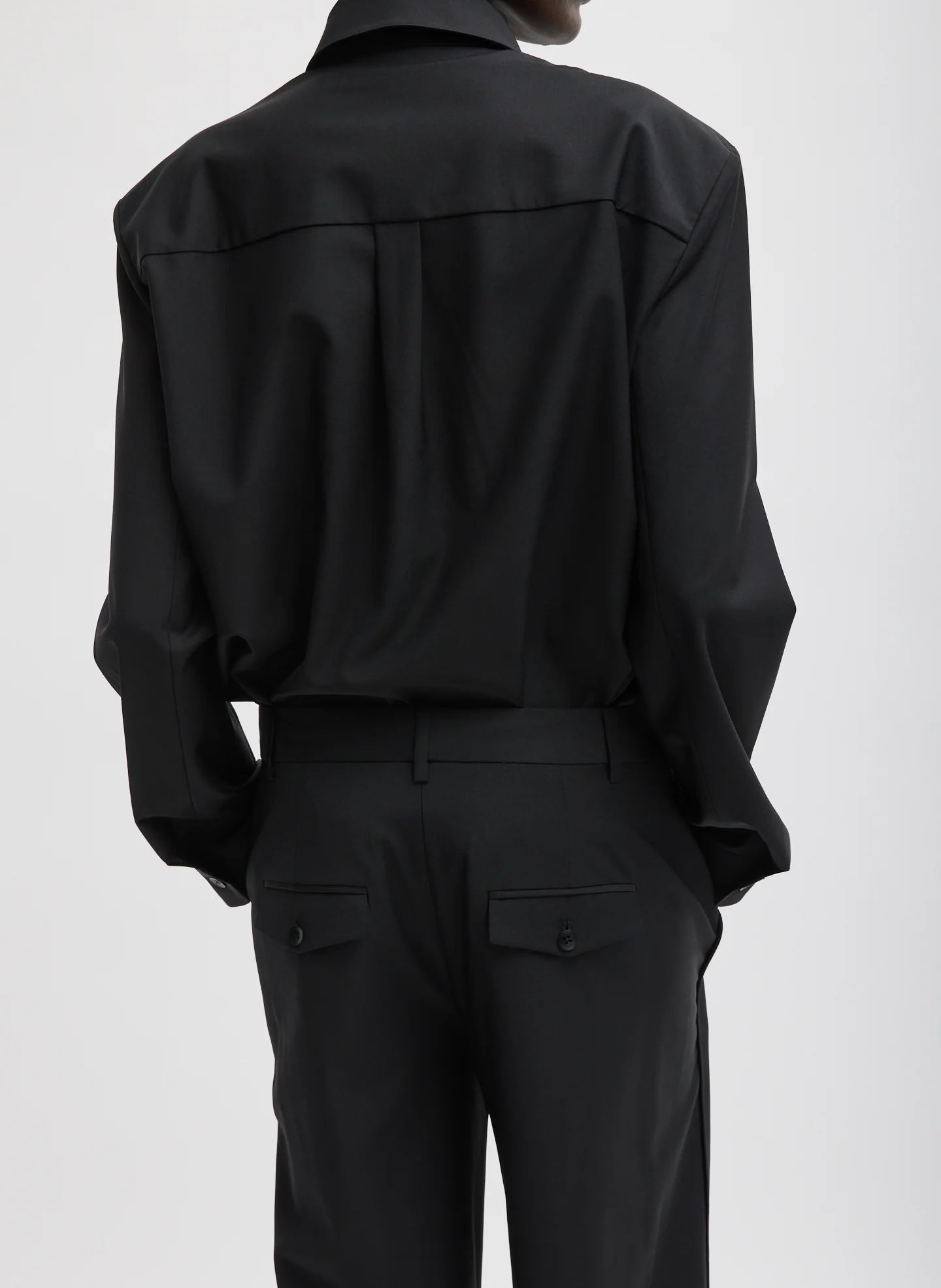 Recycled Tropical Wool Detached Shirt - Image 3